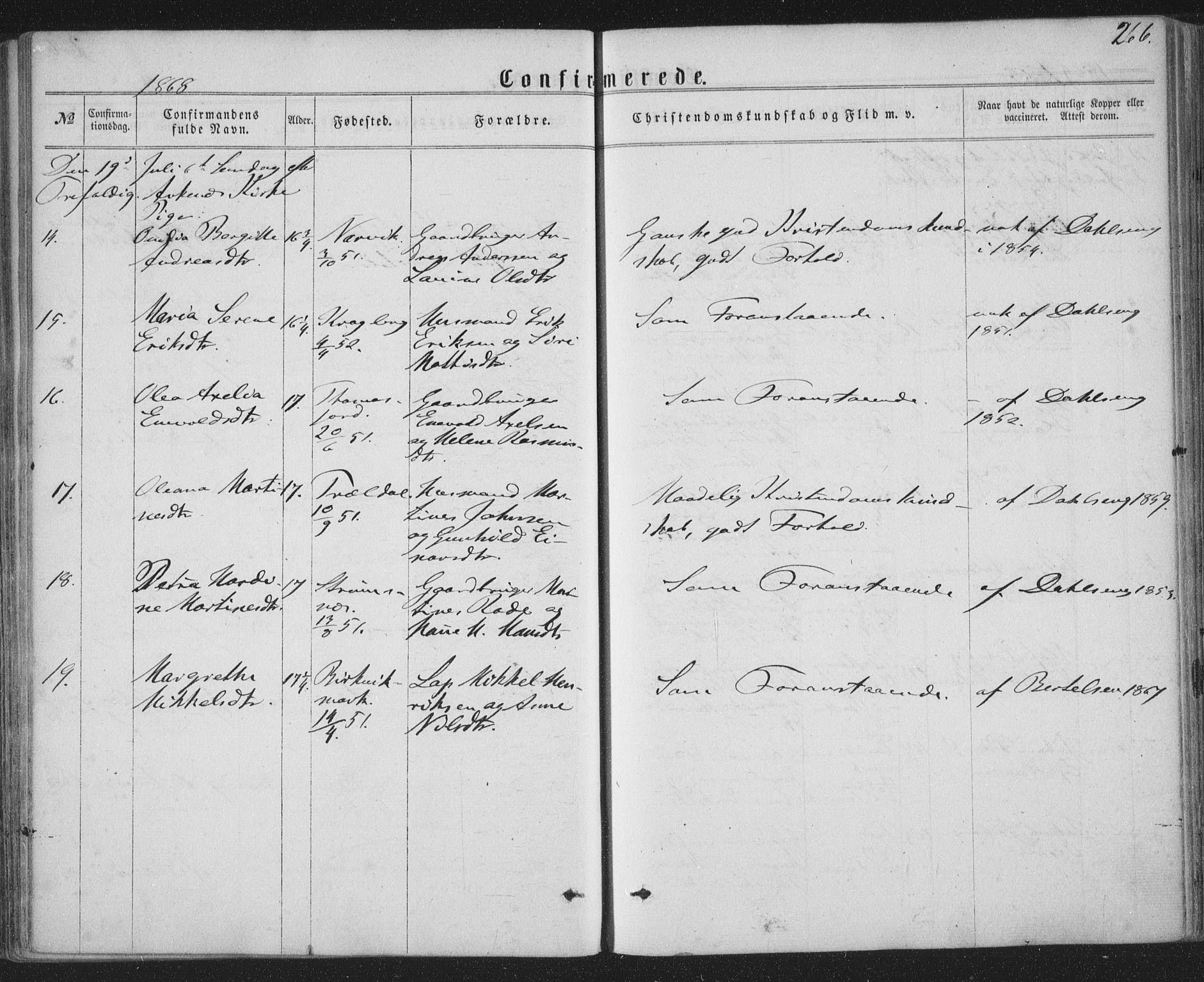 Ministerialprotokoller, klokkerbøker og fødselsregistre - Nordland, AV/SAT-A-1459/863/L0896: Parish register (official) no. 863A08, 1861-1871, p. 266