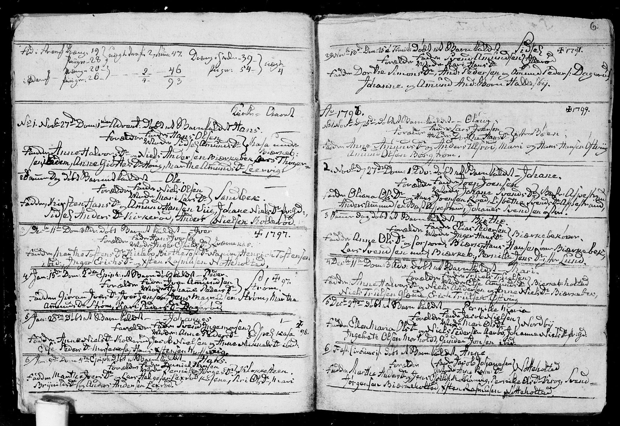 Aremark prestekontor Kirkebøker, SAO/A-10899/F/Fa/L0004: Parish register (official) no. I 4, 1796-1814, p. 6