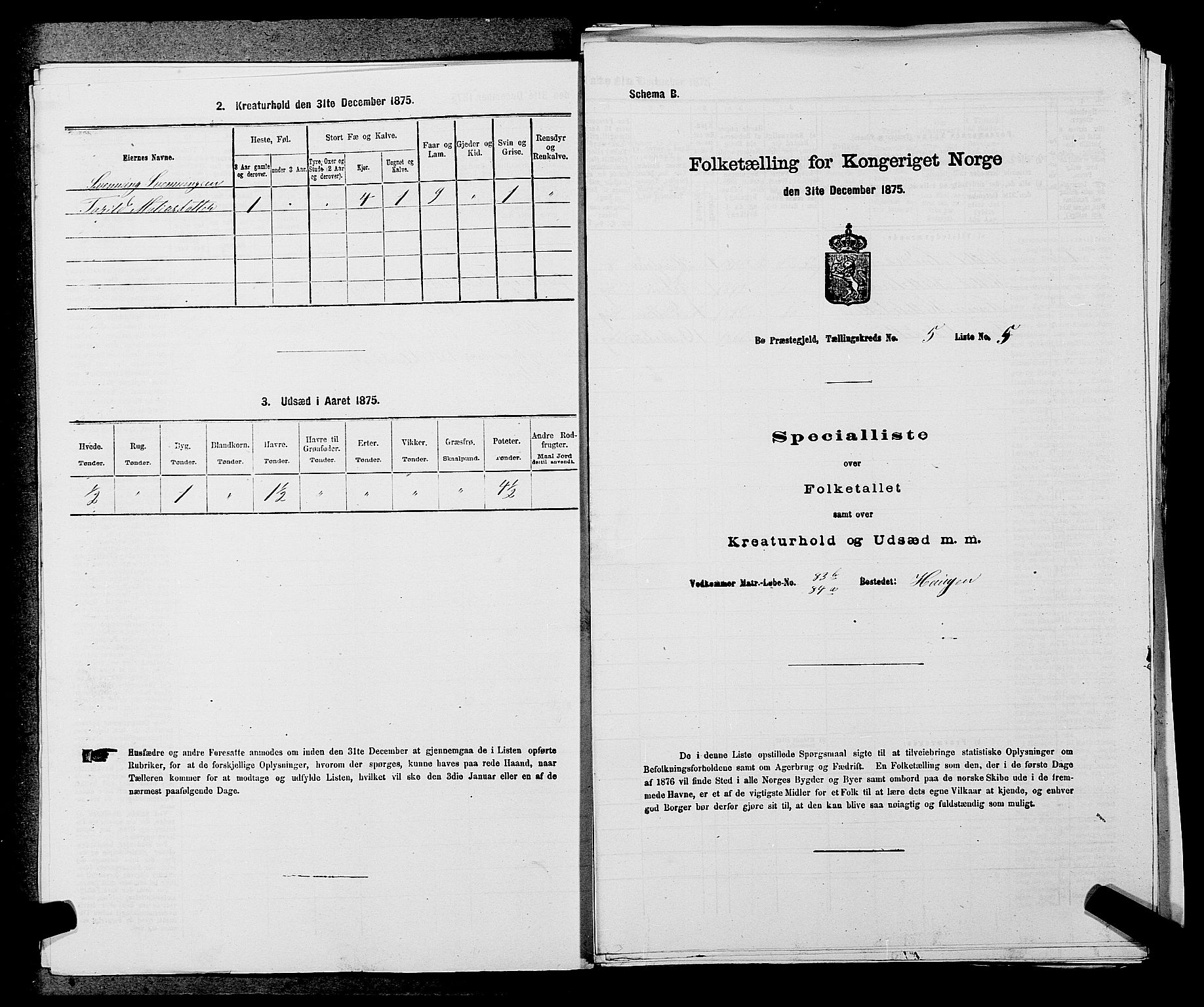 SAKO, 1875 census for 0821P Bø, 1875, p. 606