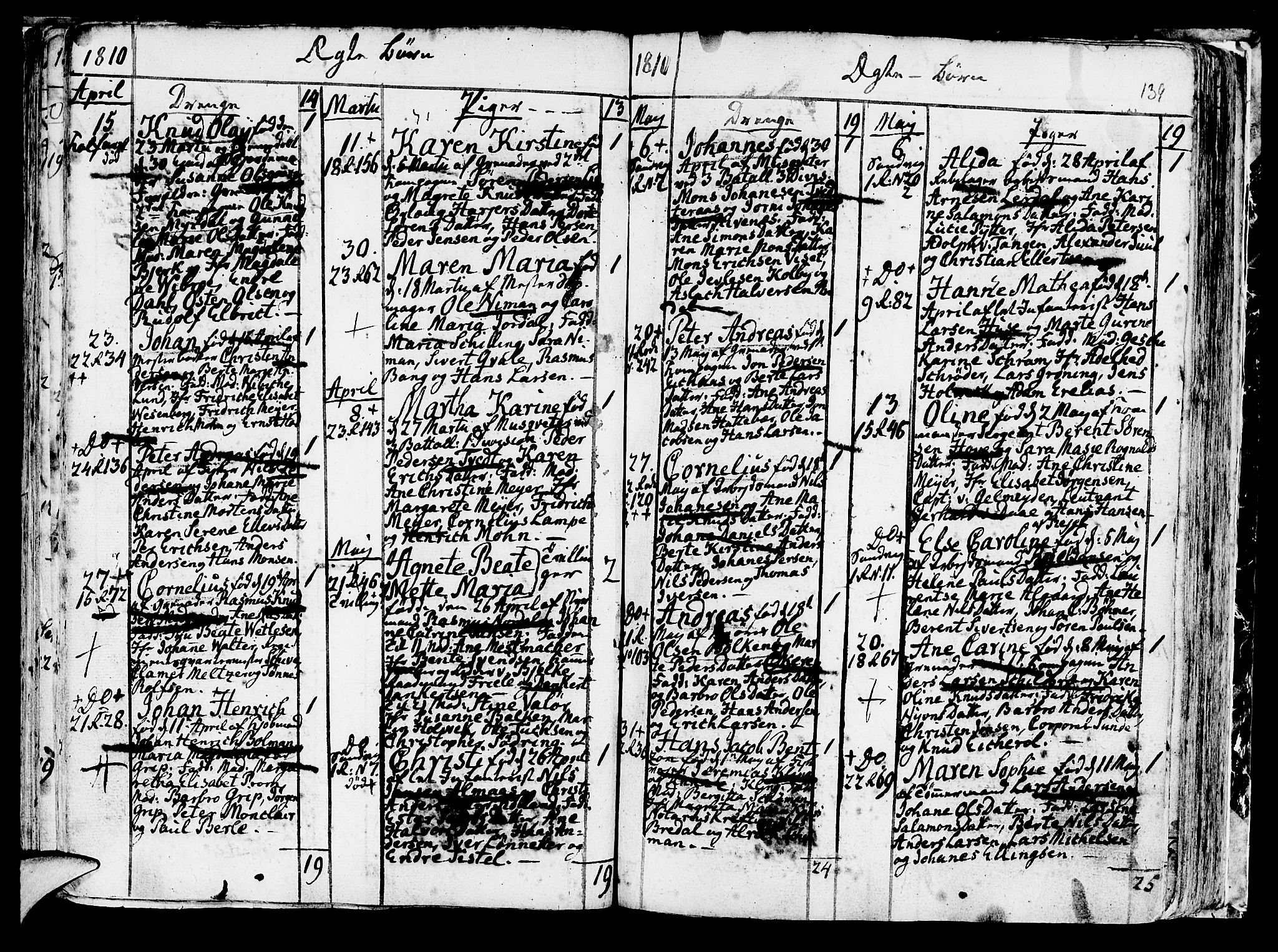 Korskirken sokneprestembete, AV/SAB-A-76101/H/Haa/L0006: Parish register (official) no. A 6, 1790-1820, p. 139