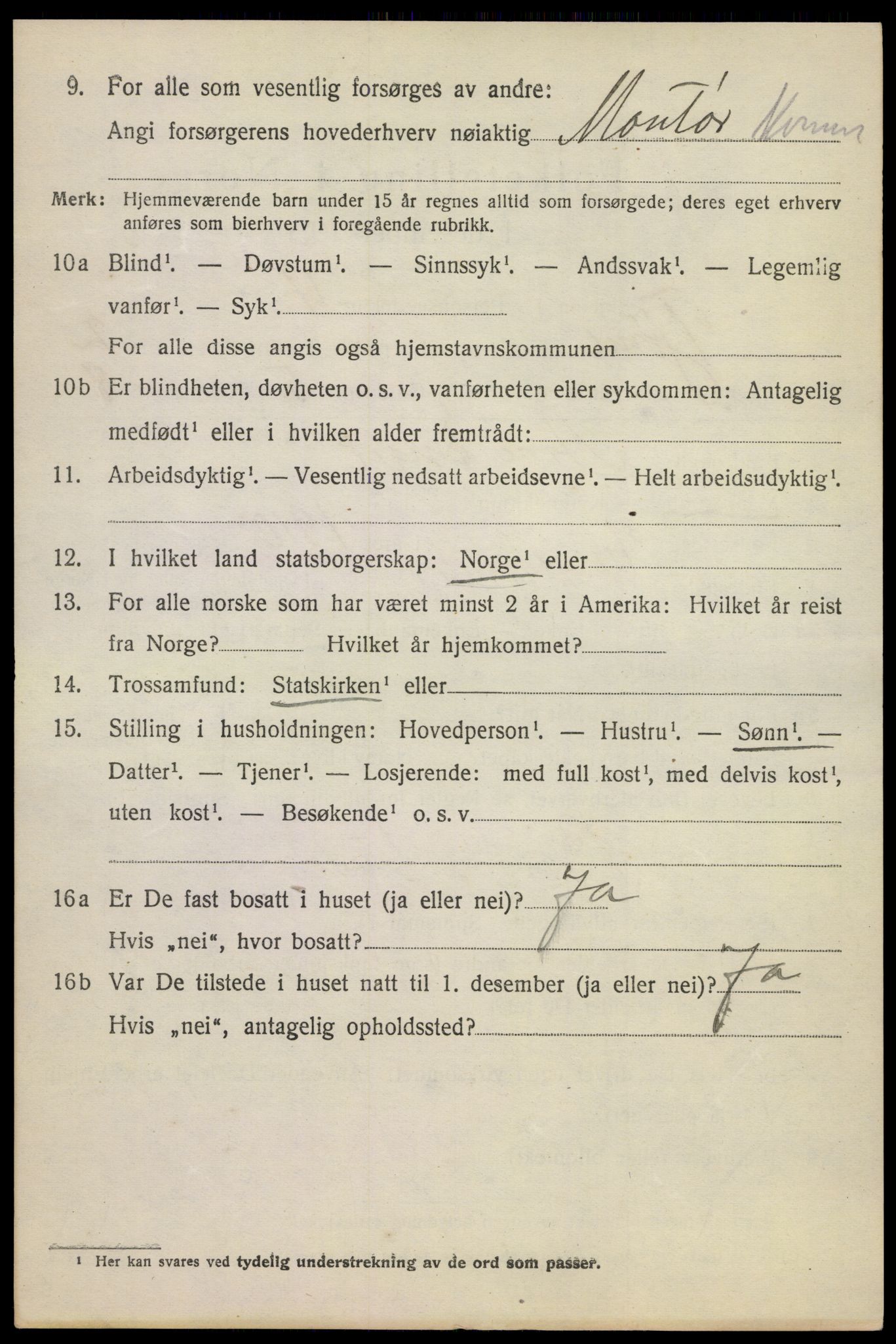 SAKO, 1920 census for Tjøme, 1920, p. 3418