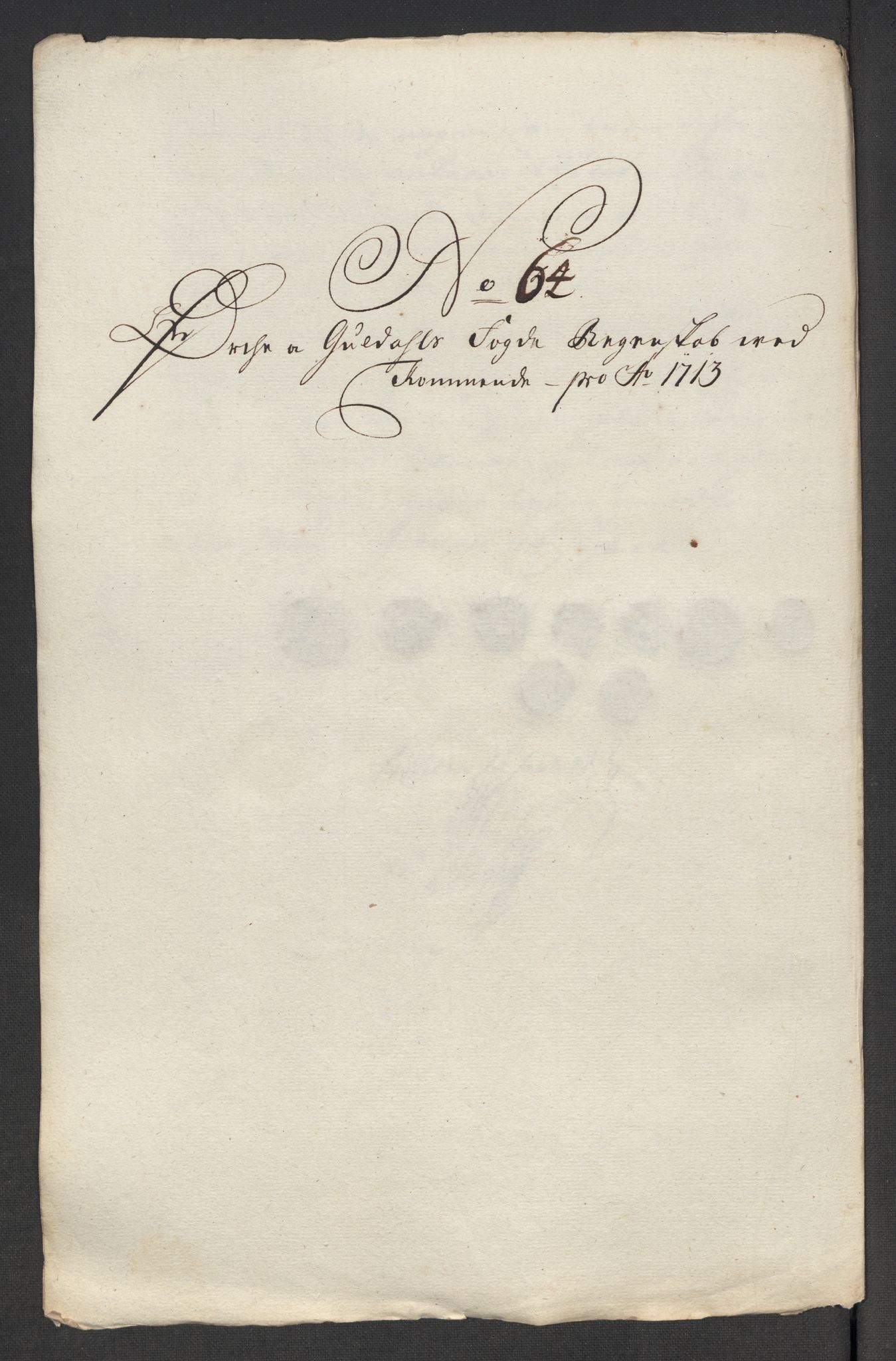 Rentekammeret inntil 1814, Reviderte regnskaper, Fogderegnskap, AV/RA-EA-4092/R60/L3964: Fogderegnskap Orkdal og Gauldal, 1713, p. 508