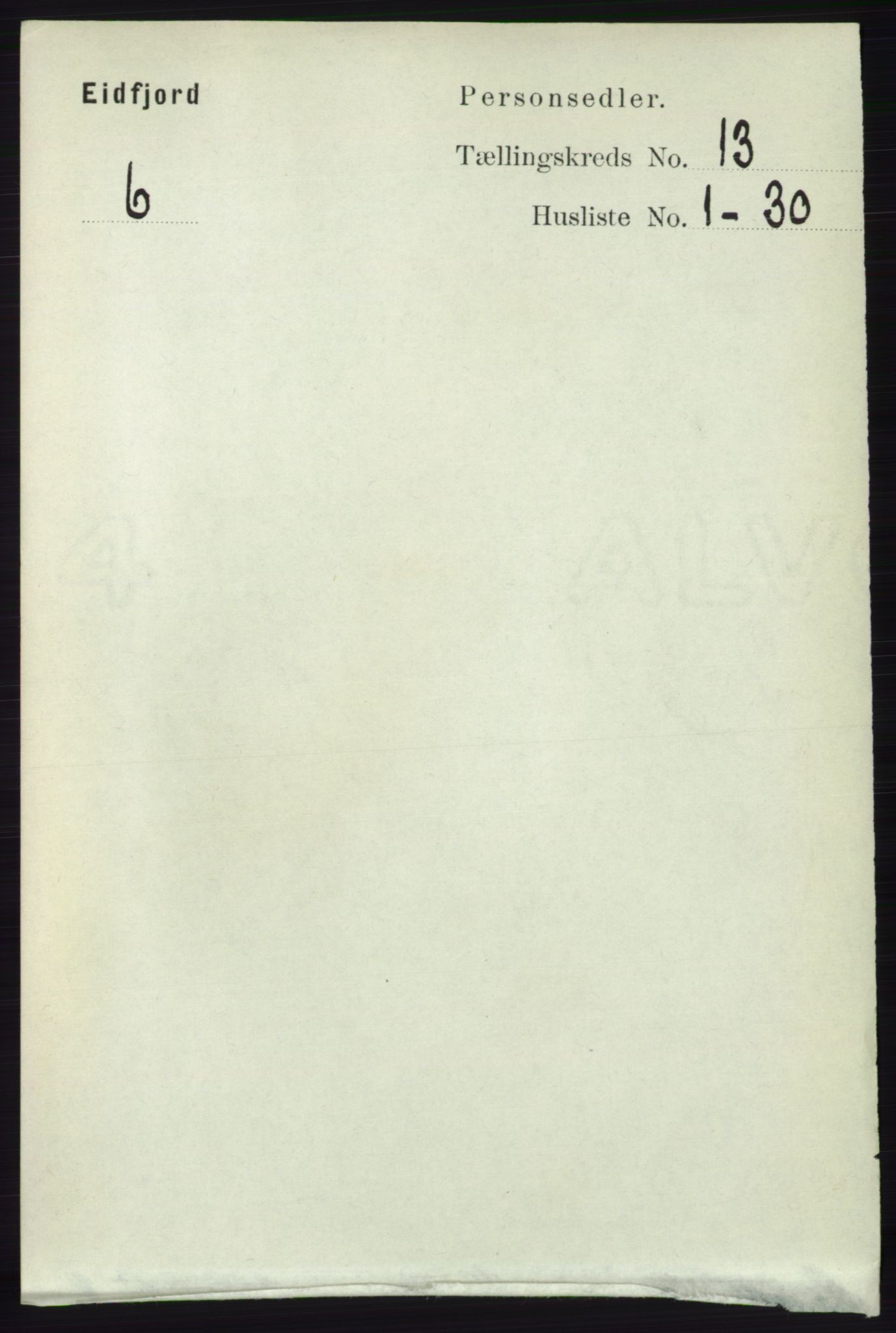 RA, 1891 census for 1233 Ulvik, 1891, p. 3894