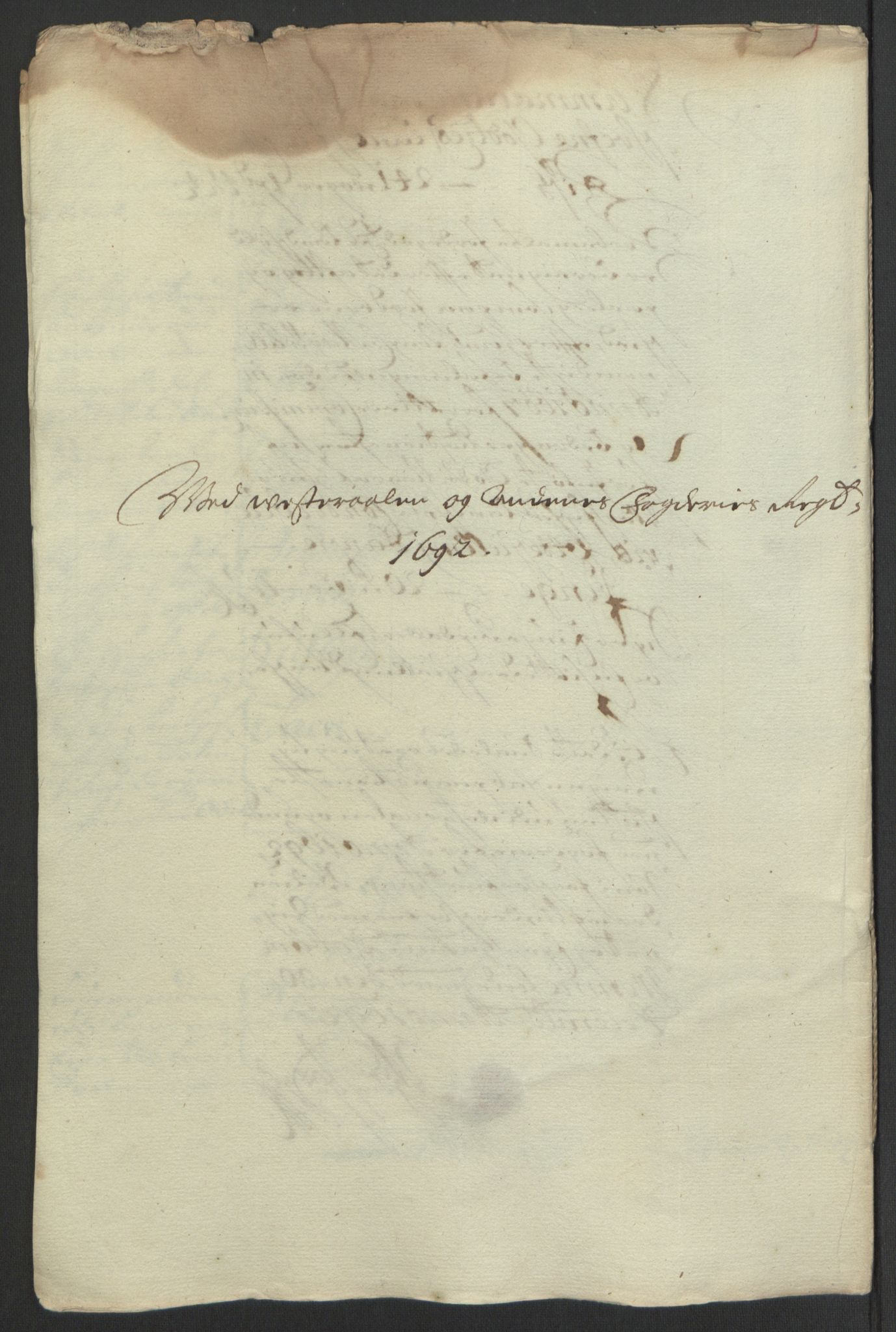 Rentekammeret inntil 1814, Reviderte regnskaper, Fogderegnskap, RA/EA-4092/R67/L4676: Fogderegnskap Vesterålen, Andenes og Lofoten, 1691-1693, p. 118