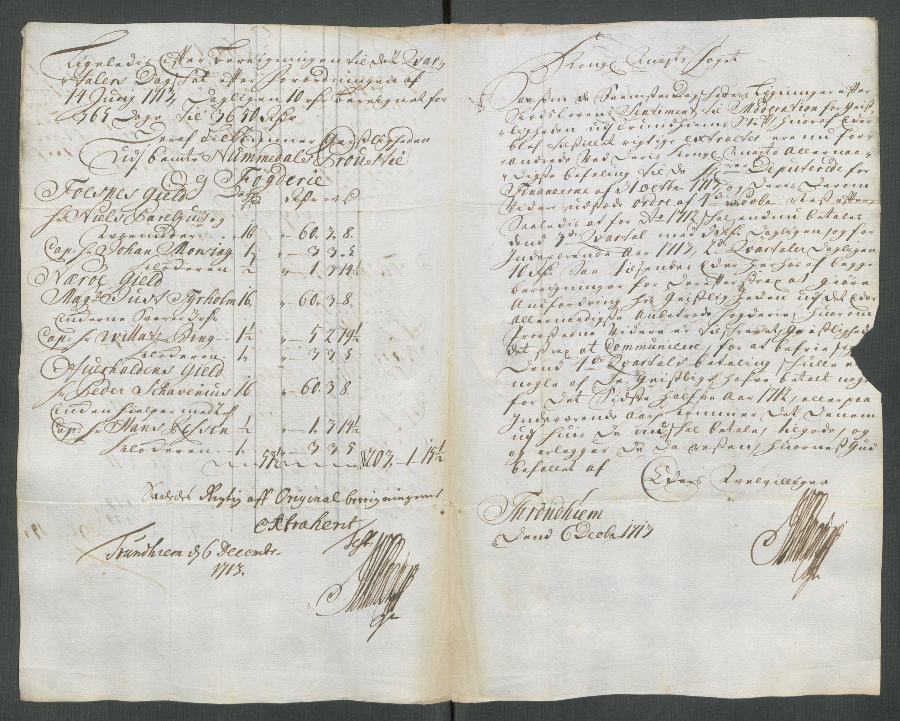 Rentekammeret inntil 1814, Reviderte regnskaper, Fogderegnskap, AV/RA-EA-4092/R64/L4434: Fogderegnskap Namdal, 1713, p. 149