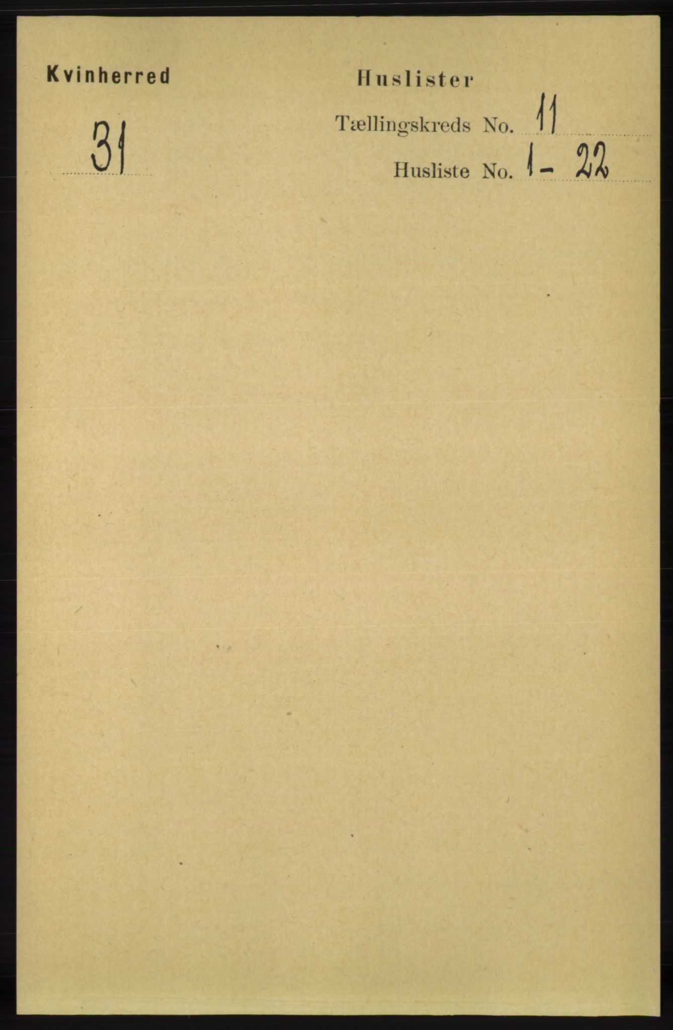 RA, 1891 census for 1224 Kvinnherad, 1891, p. 3785