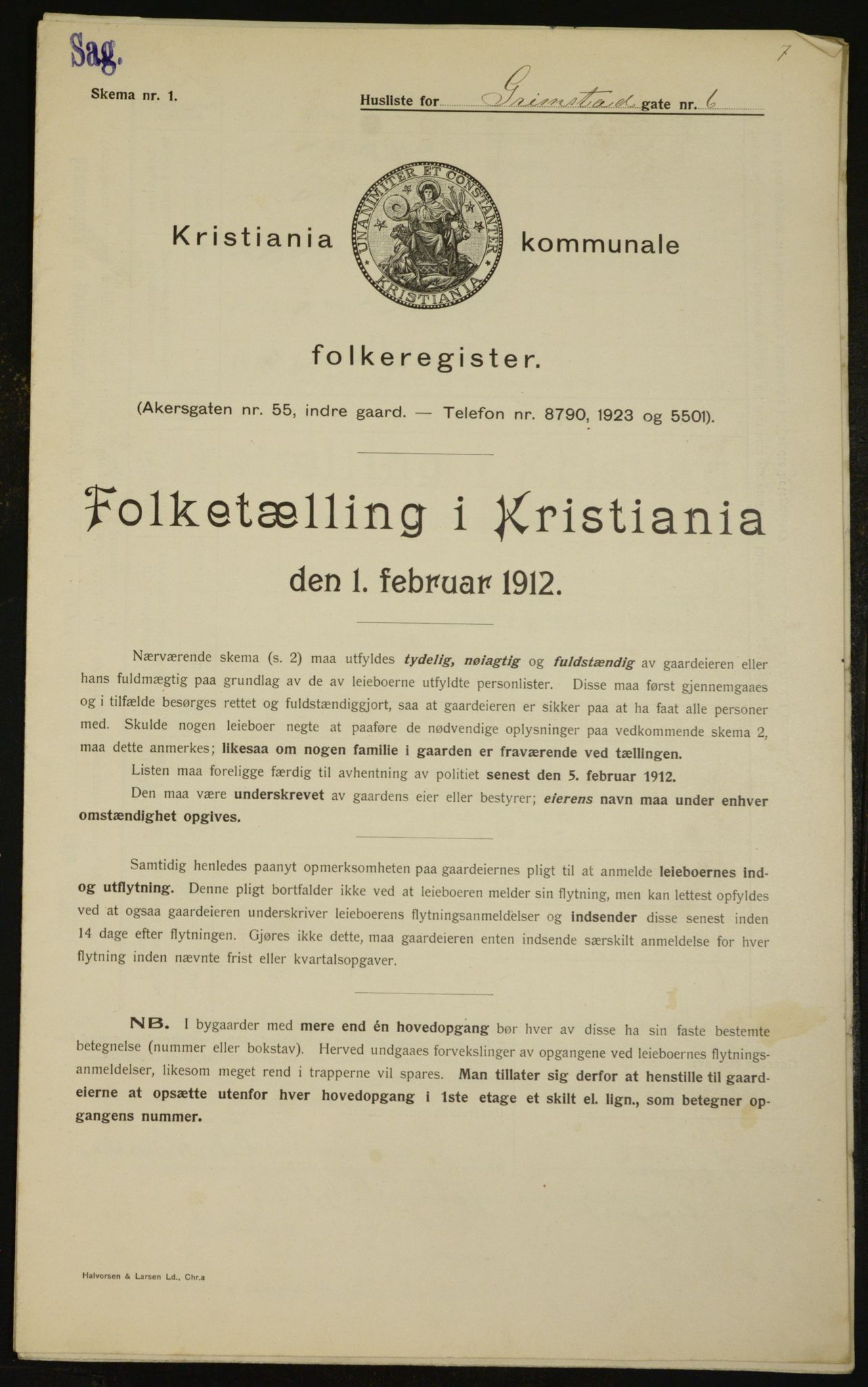 OBA, Municipal Census 1912 for Kristiania, 1912, p. 29772