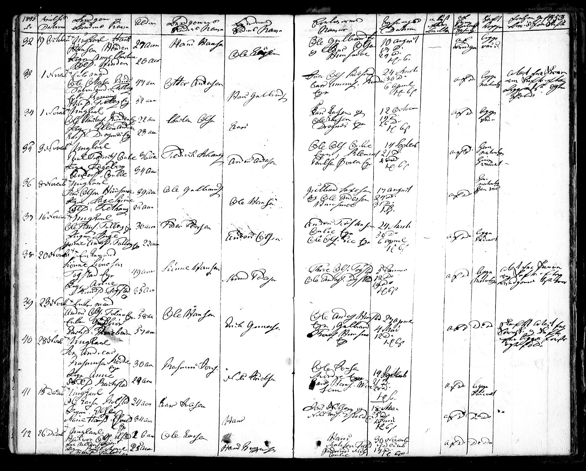 Nes prestekontor Kirkebøker, AV/SAO-A-10410/F/Fa/L0006: Parish register (official) no. I 6, 1833-1845, p. 353