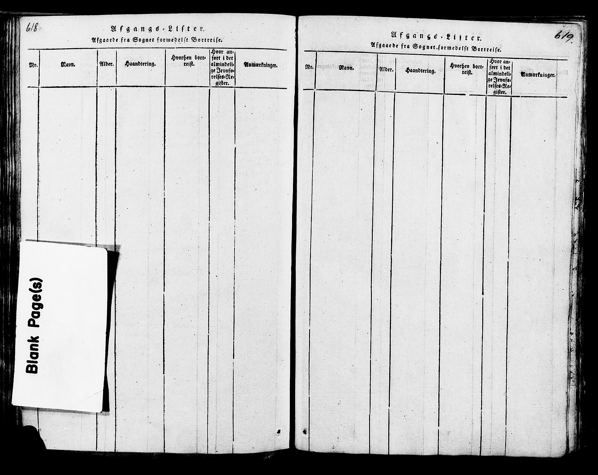 Ringsaker prestekontor, AV/SAH-PREST-014/K/Ka/L0005: Parish register (official) no. 5, 1814-1826, p. 618-619