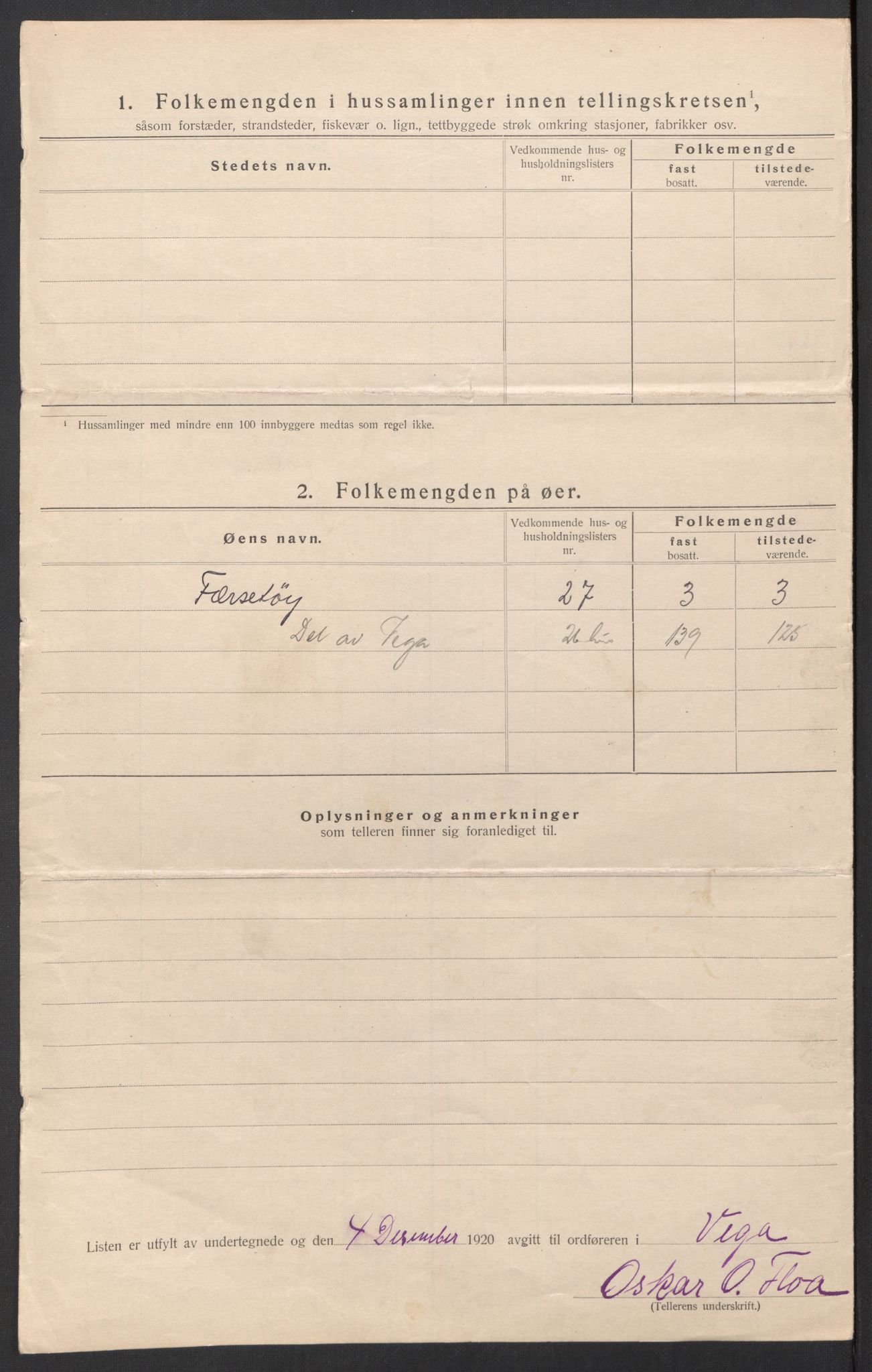 SAT, 1920 census for Vega, 1920, p. 17