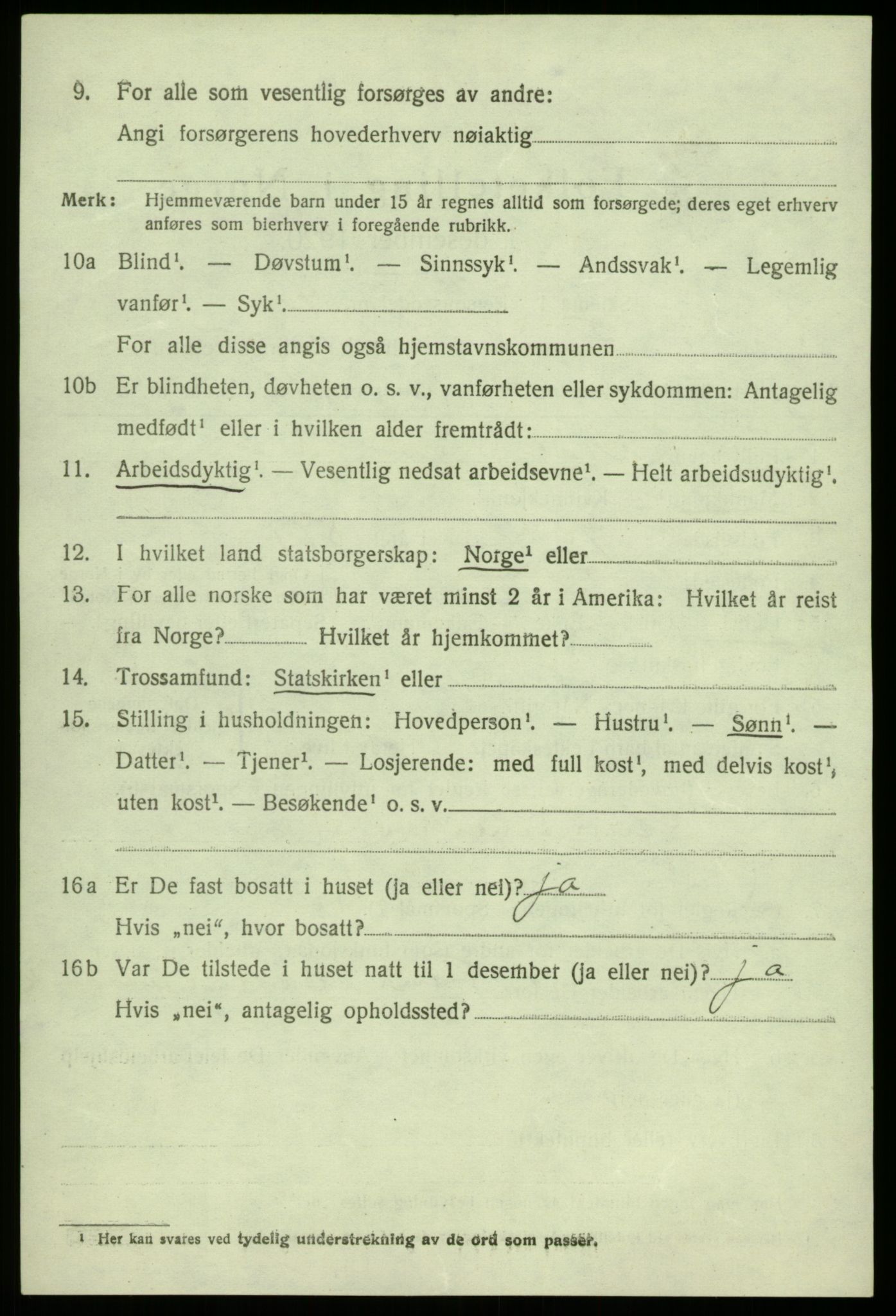 SAB, 1920 census for Fana, 1920, p. 4836