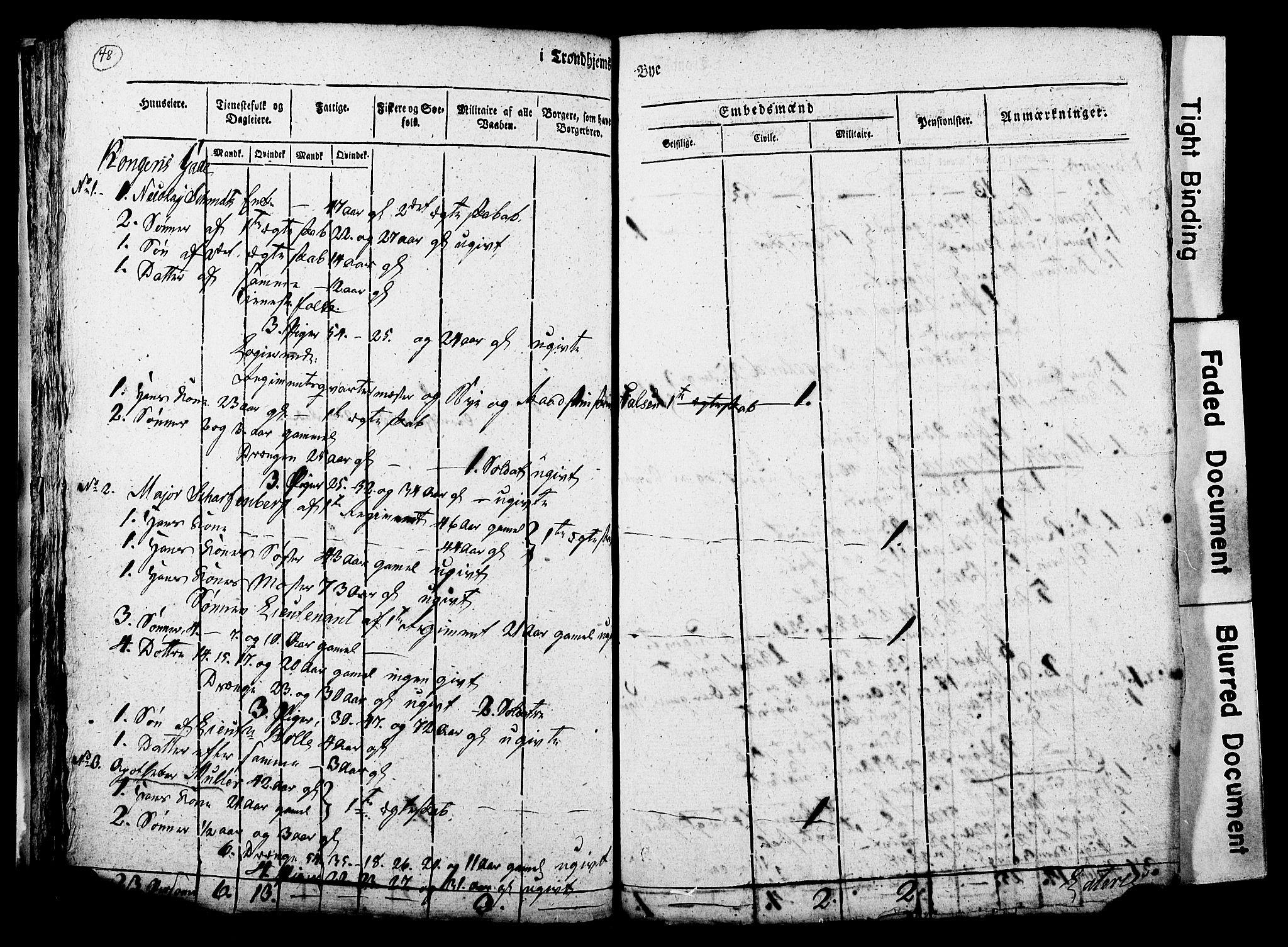 RA, Census 1815 for Trondheim, 1815, p. 47