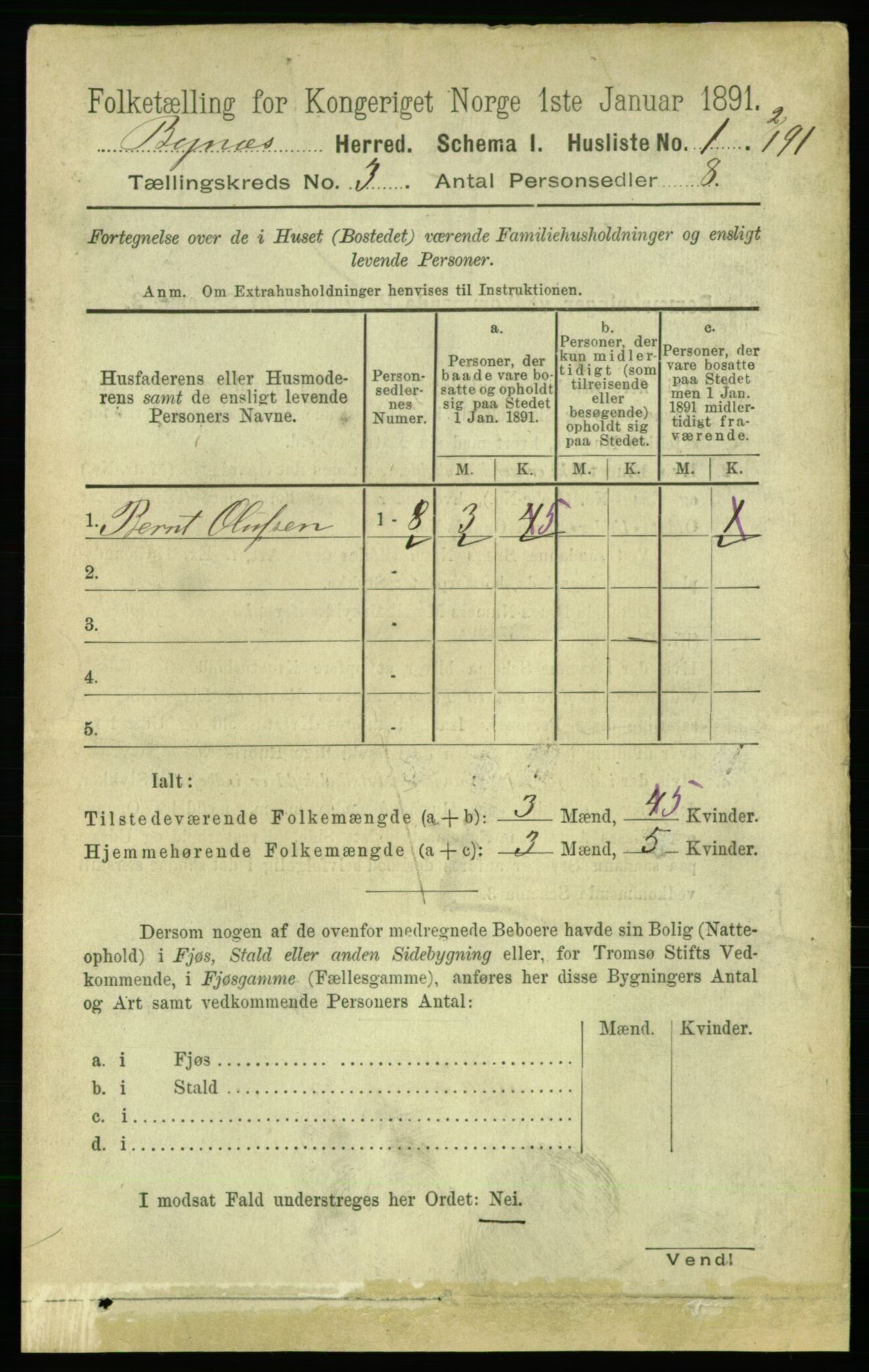 RA, 1891 census for 1655 Byneset, 1891, p. 1241