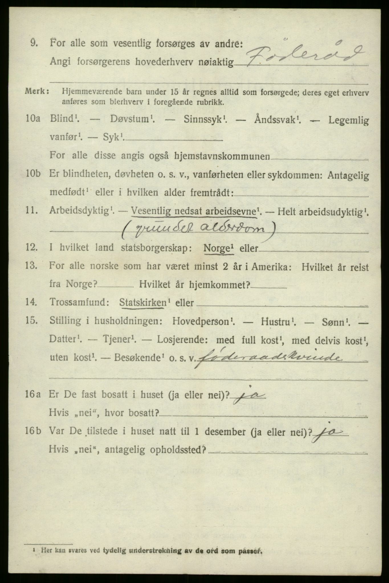 SAB, 1920 census for Gloppen, 1920, p. 1231