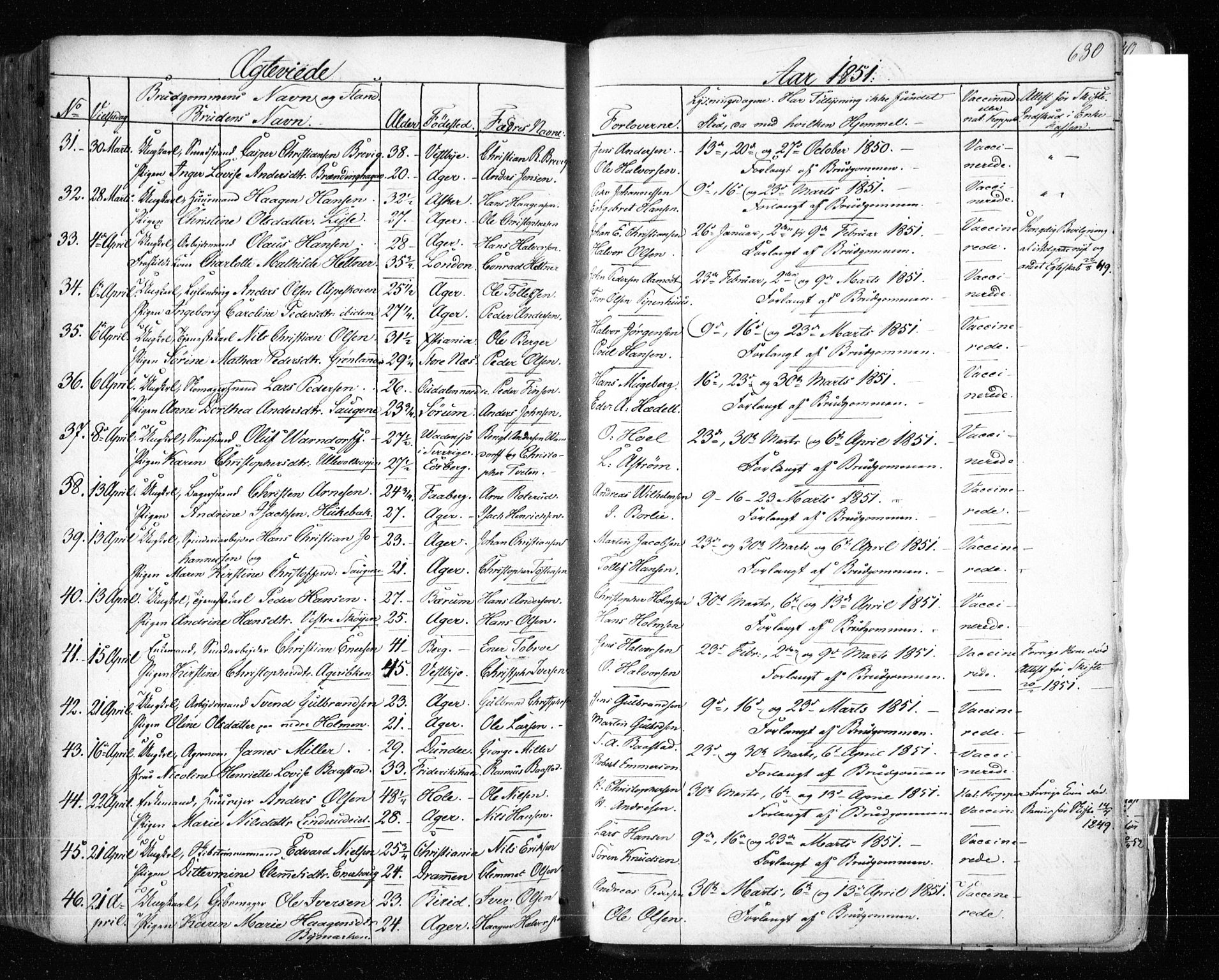 Aker prestekontor kirkebøker, SAO/A-10861/F/L0019: Parish register (official) no. 19, 1842-1852, p. 630