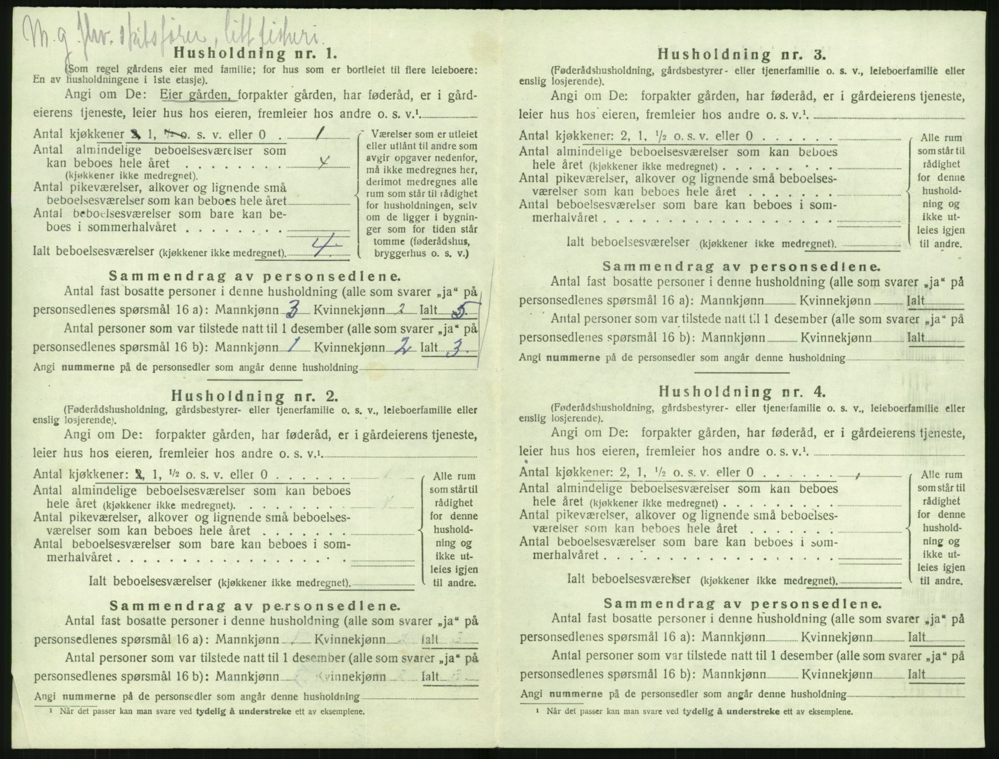 SAK, 1920 census for Flosta, 1920, p. 237