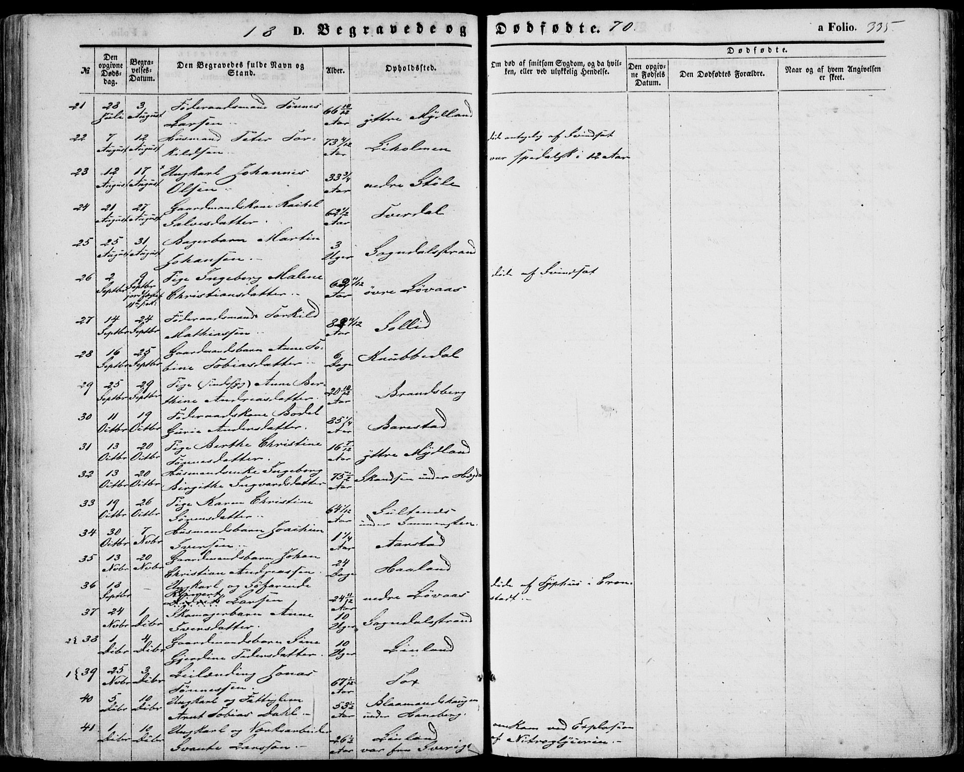 Sokndal sokneprestkontor, AV/SAST-A-101808: Parish register (official) no. A 9, 1857-1874, p. 335