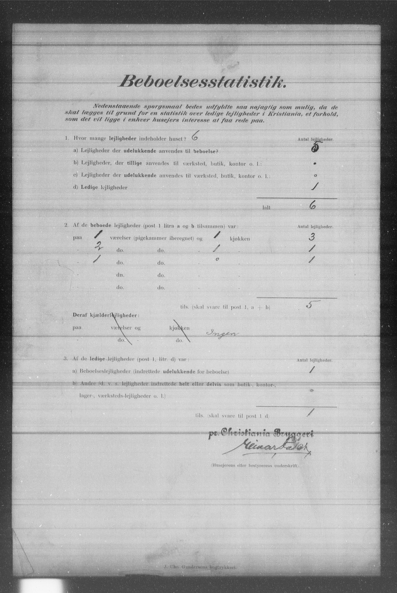 OBA, Municipal Census 1902 for Kristiania, 1902, p. 1694