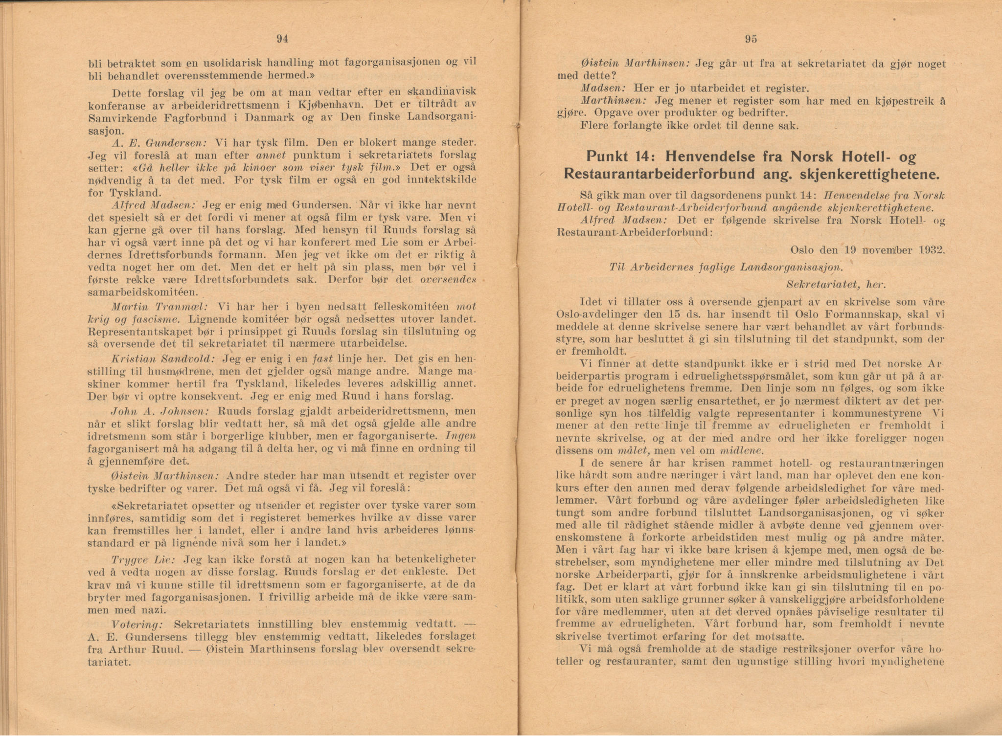 Landsorganisasjonen i Norge, AAB/ARK-1579, 1911-1953, p. 119