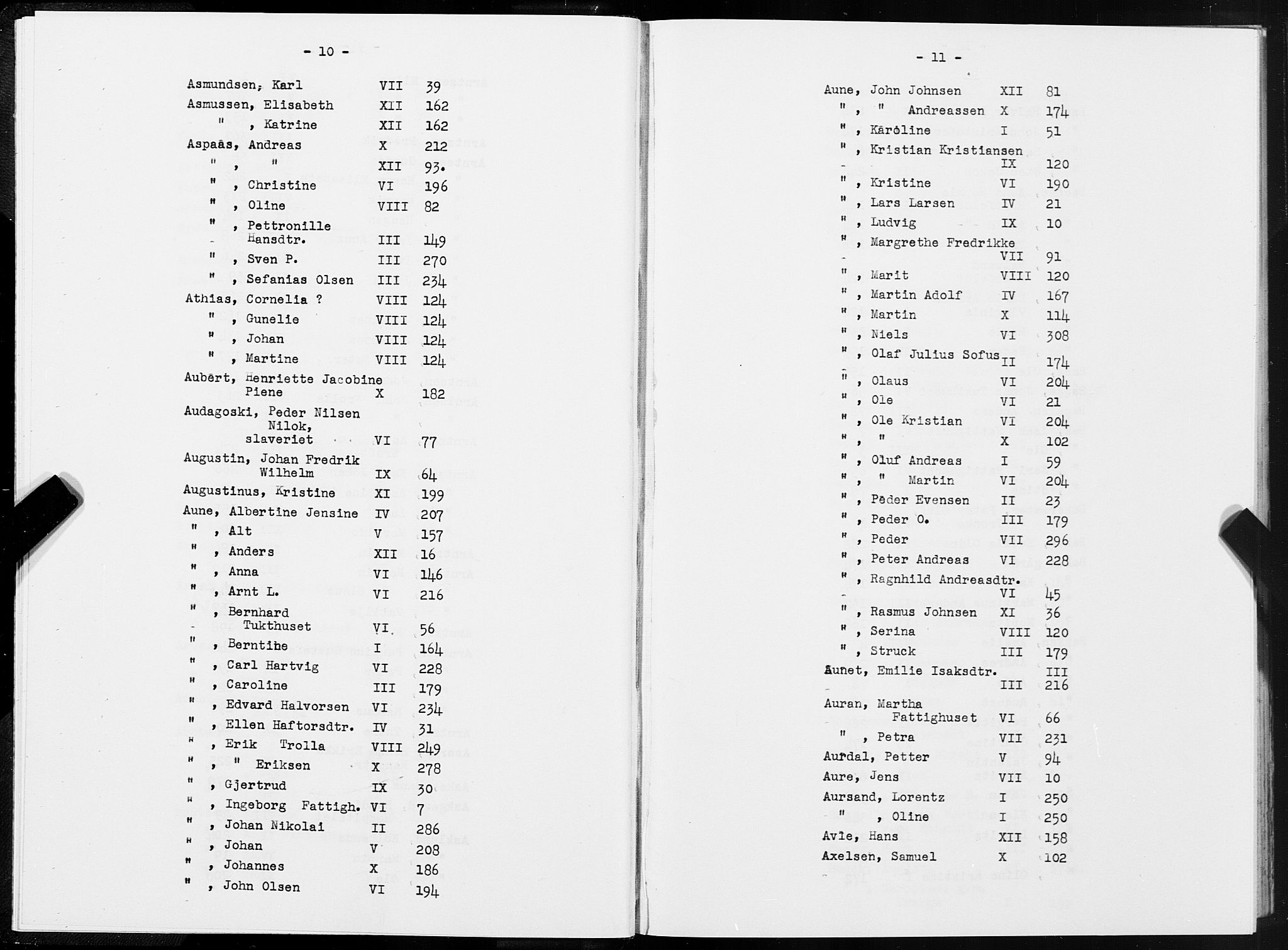 SAT, 1875 census for 1601 Trondheim, 1875, p. 10-11