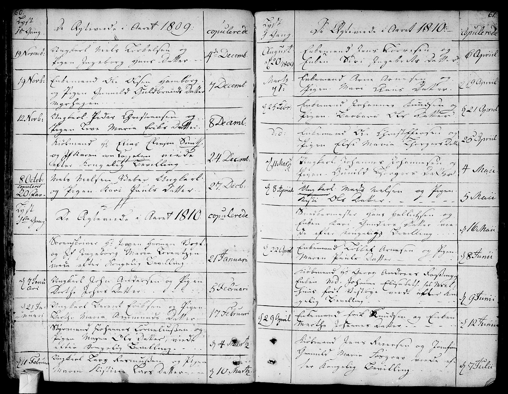 Bragernes kirkebøker, SAKO/A-6/F/Fa/L0006a: Parish register (official) no. I 6, 1782-1814, p. 60-61