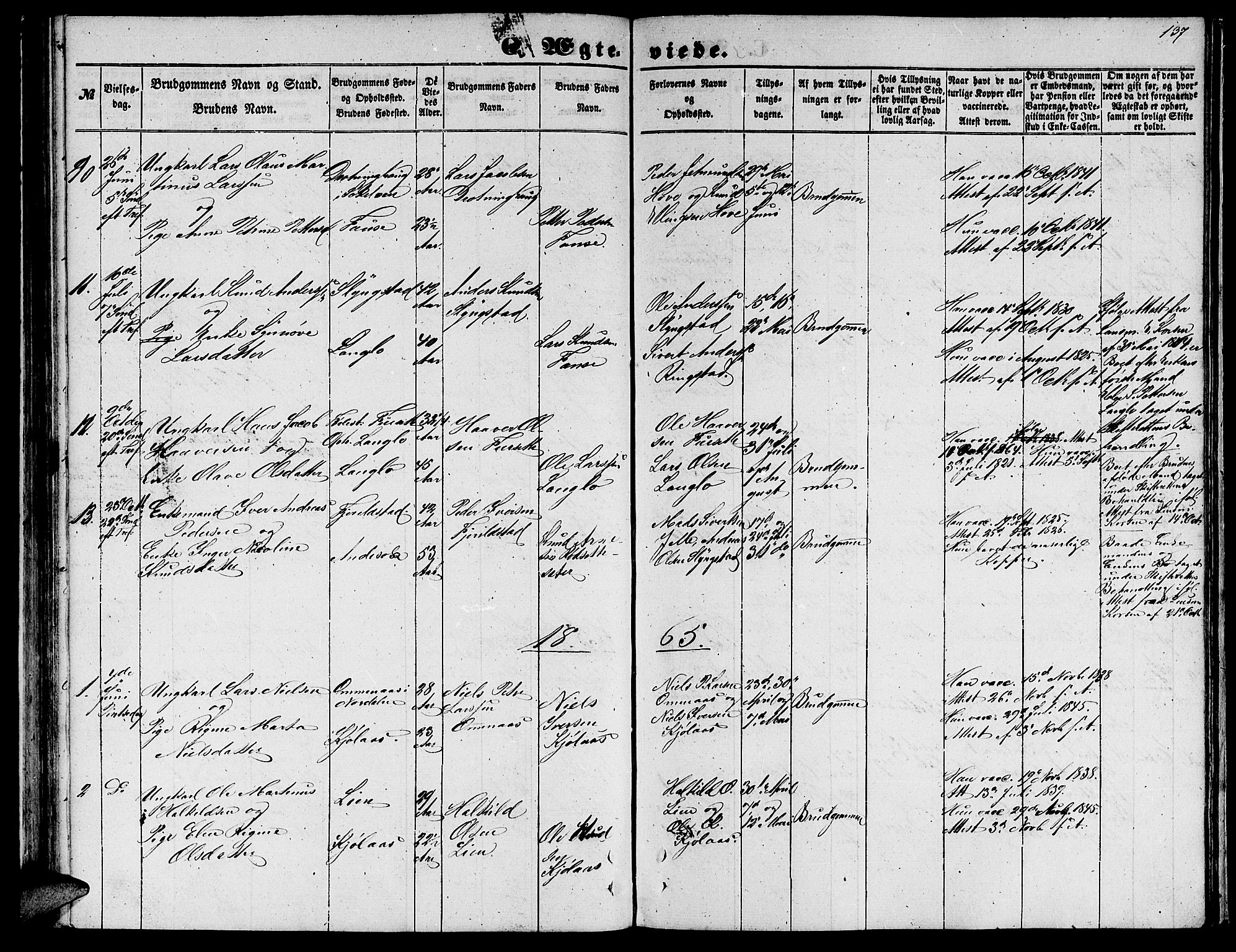 Ministerialprotokoller, klokkerbøker og fødselsregistre - Møre og Romsdal, AV/SAT-A-1454/520/L0291: Parish register (copy) no. 520C03, 1854-1881, p. 137