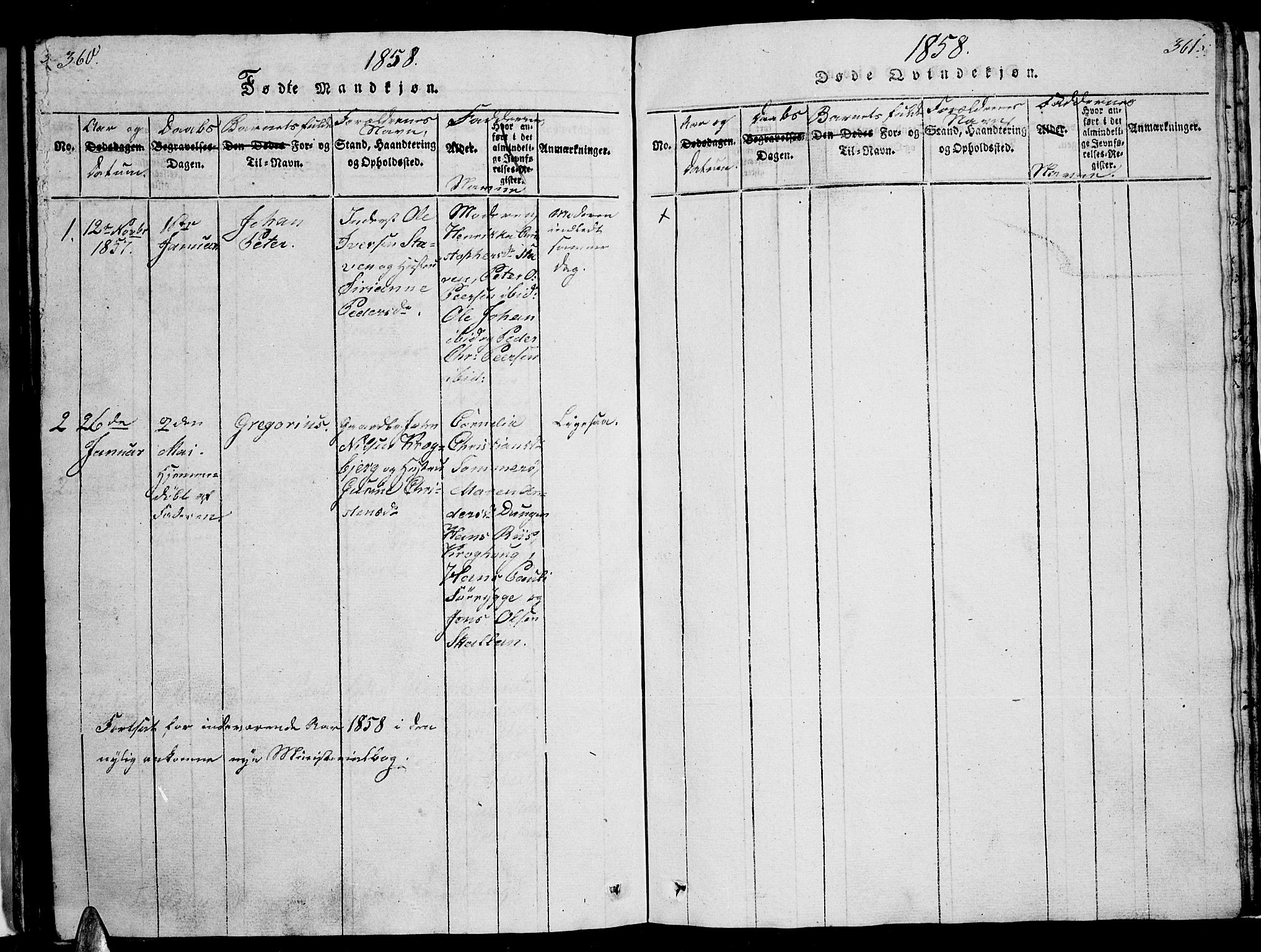 Ministerialprotokoller, klokkerbøker og fødselsregistre - Nordland, AV/SAT-A-1459/893/L1346: Parish register (copy) no. 893C01, 1820-1858, p. 360-361