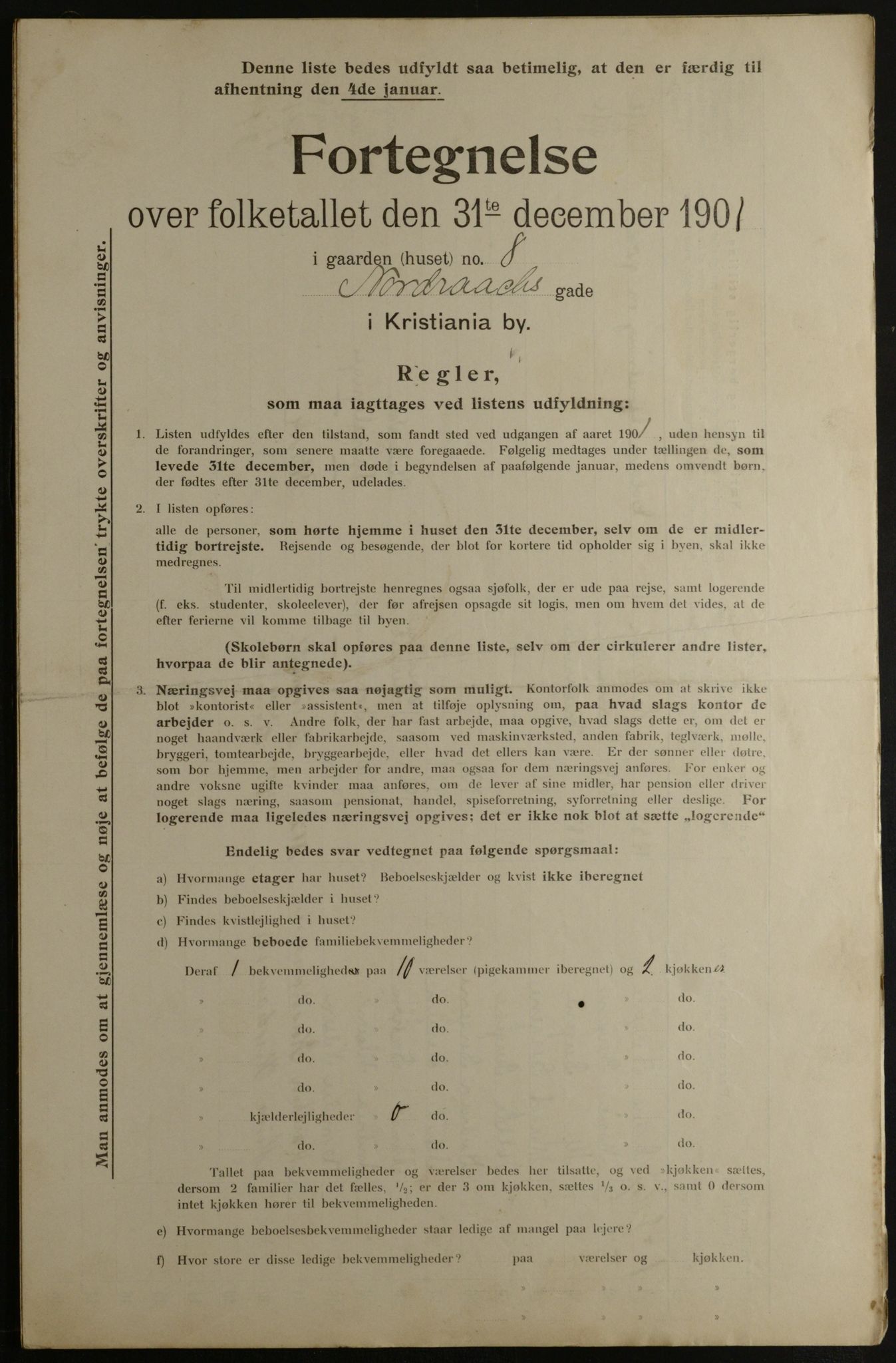 OBA, Municipal Census 1901 for Kristiania, 1901, p. 11257