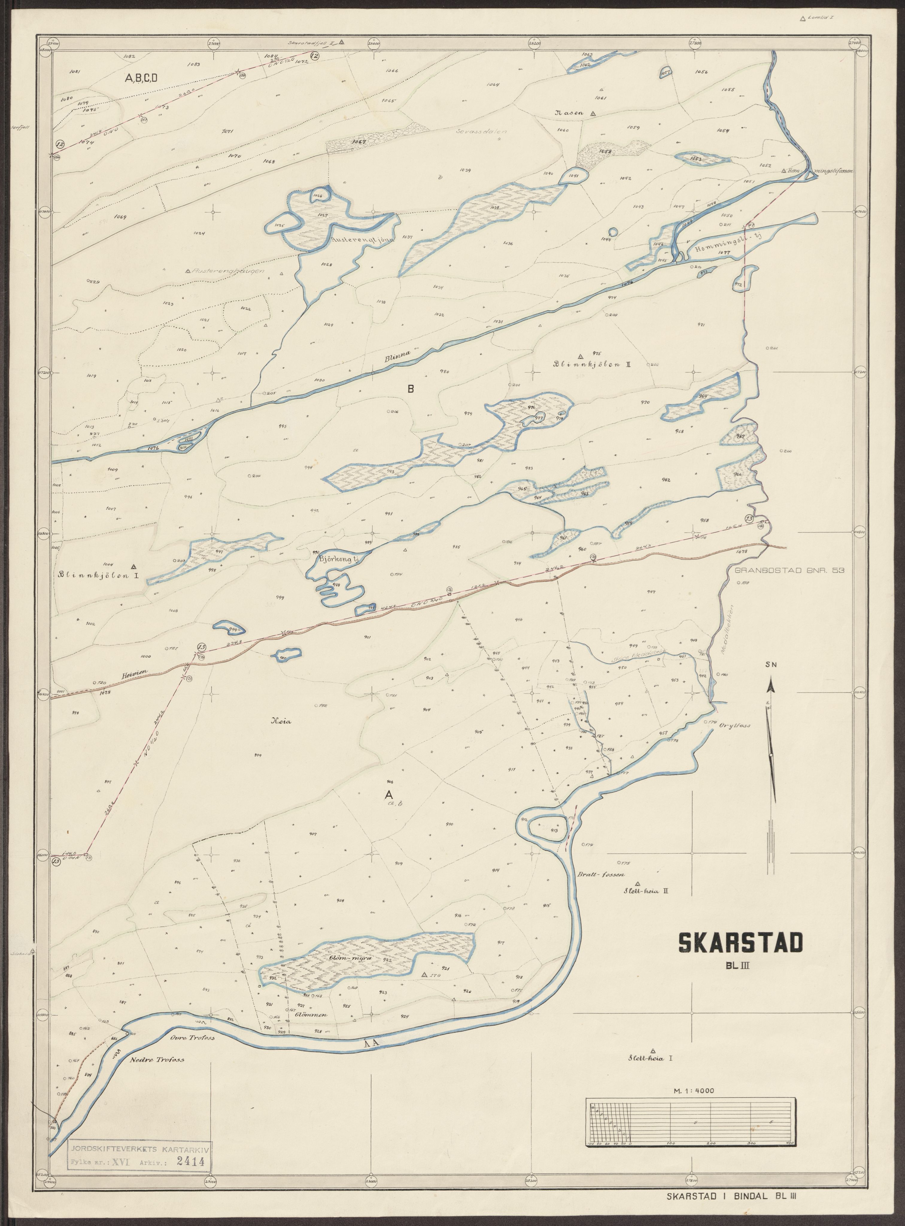 Jordskifteverkets kartarkiv, RA/S-3929/T, 1859-1988, p. 3025