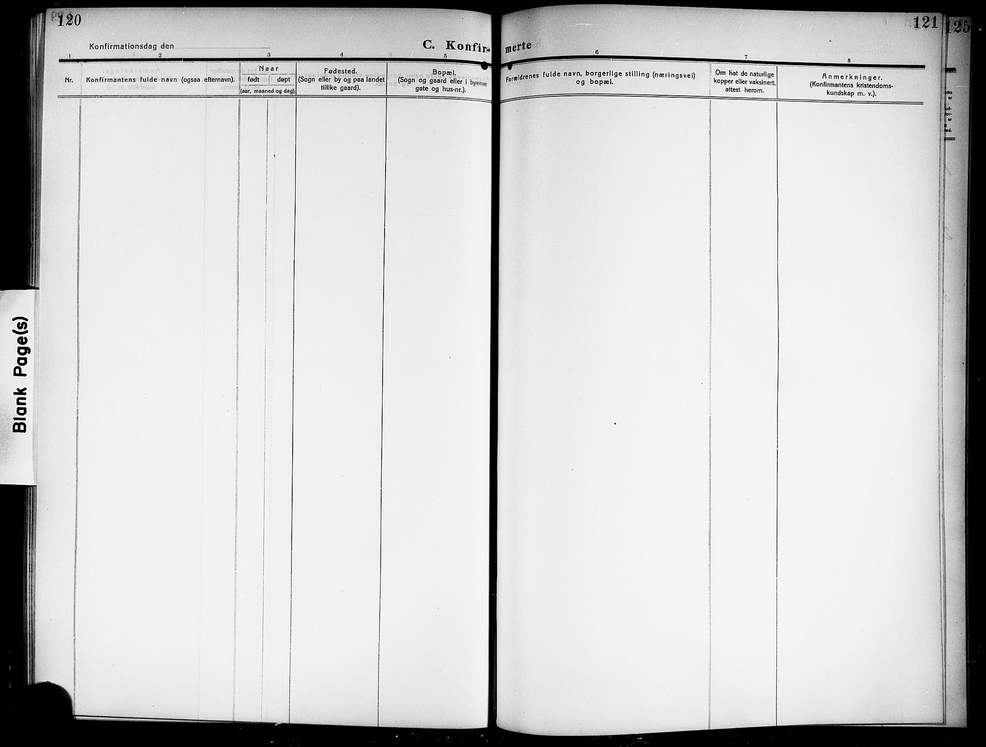 Ådal kirkebøker, AV/SAKO-A-248/G/Gb/L0002: Parish register (copy) no. II 2, 1909-1920, p. 120-121