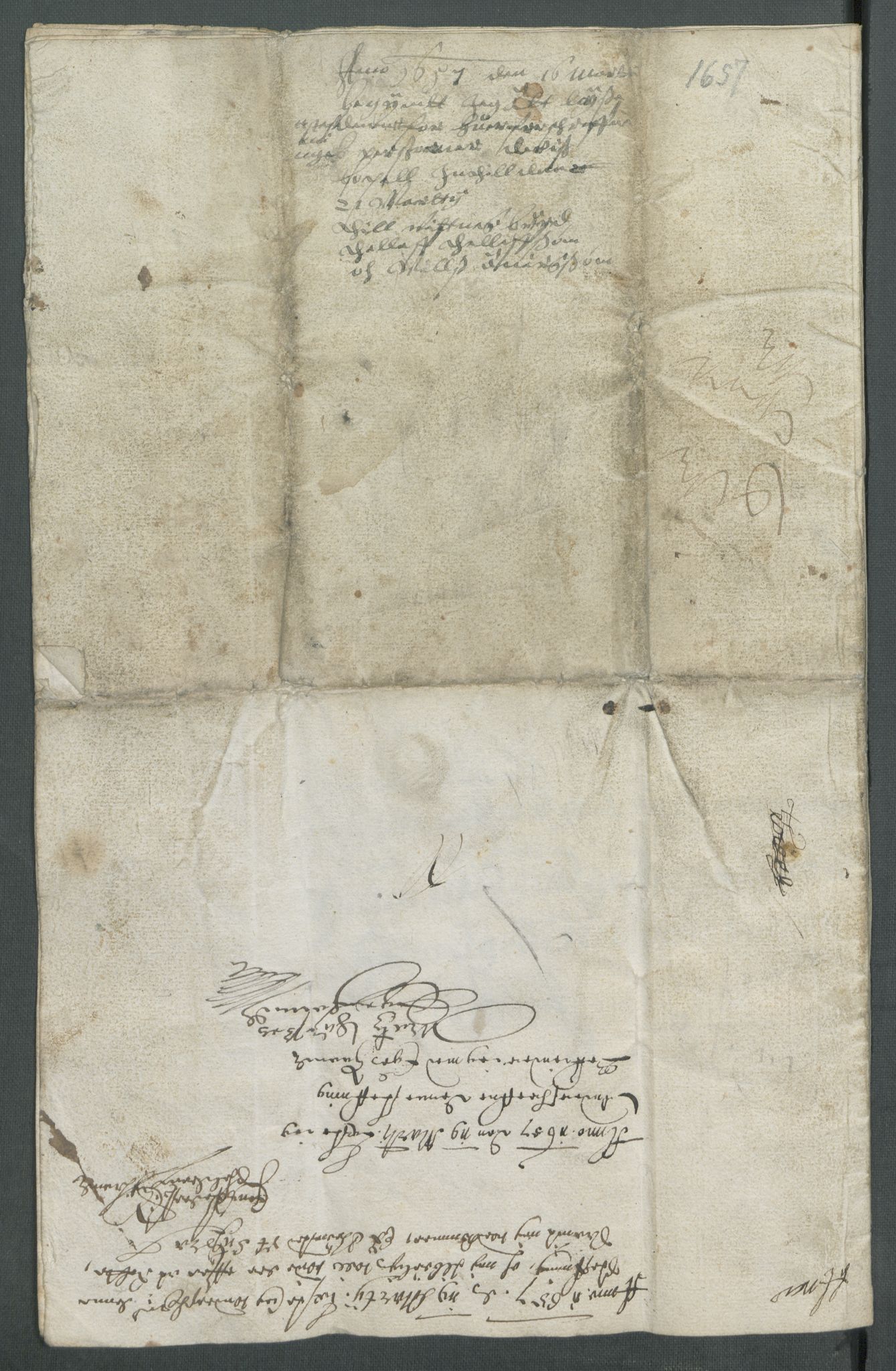 Riksarkivets diplomsamling, AV/RA-EA-5965/F02/L0167: Dokumenter, 1657, p. 30