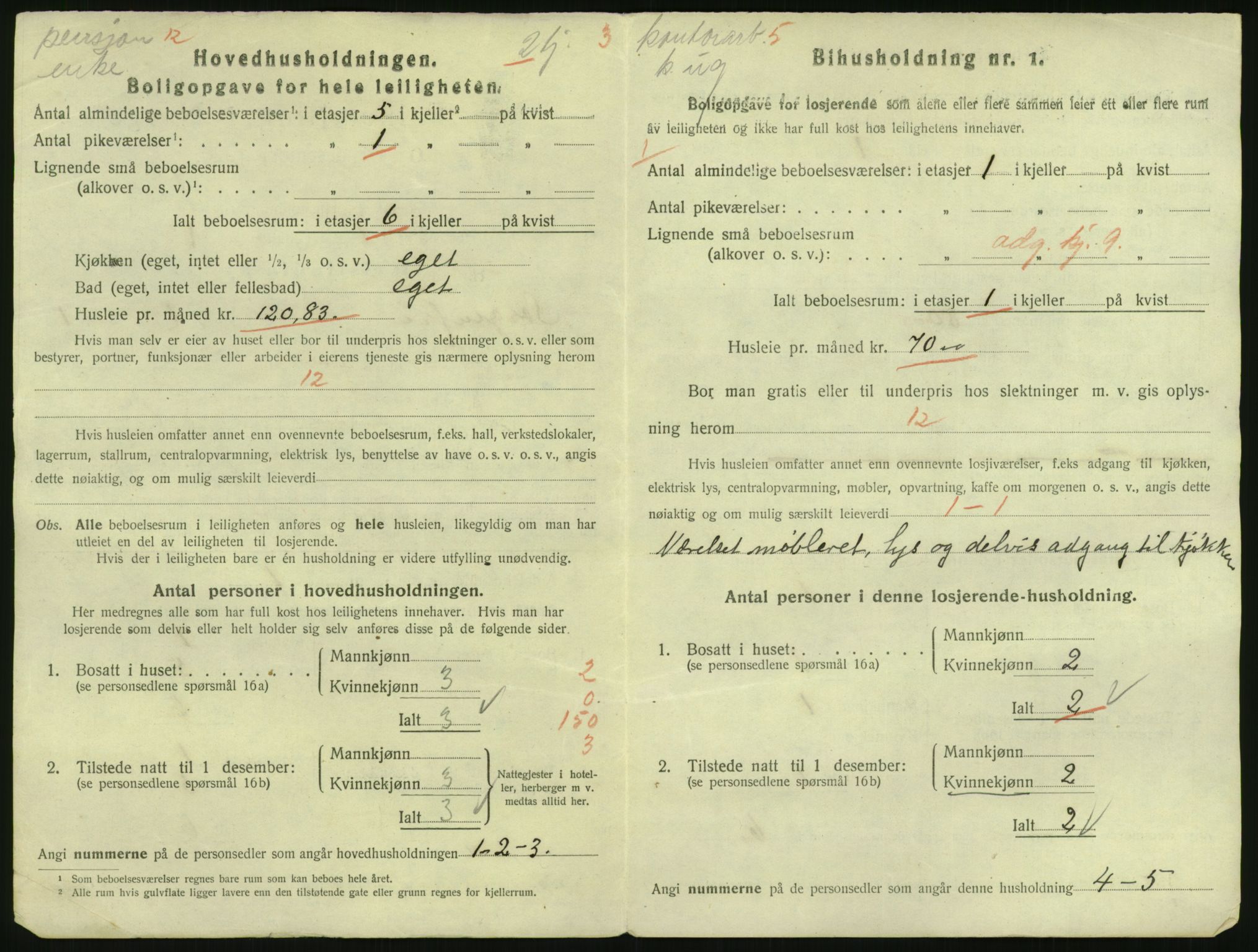 SAO, 1920 census for Kristiania, 1920, p. 100084