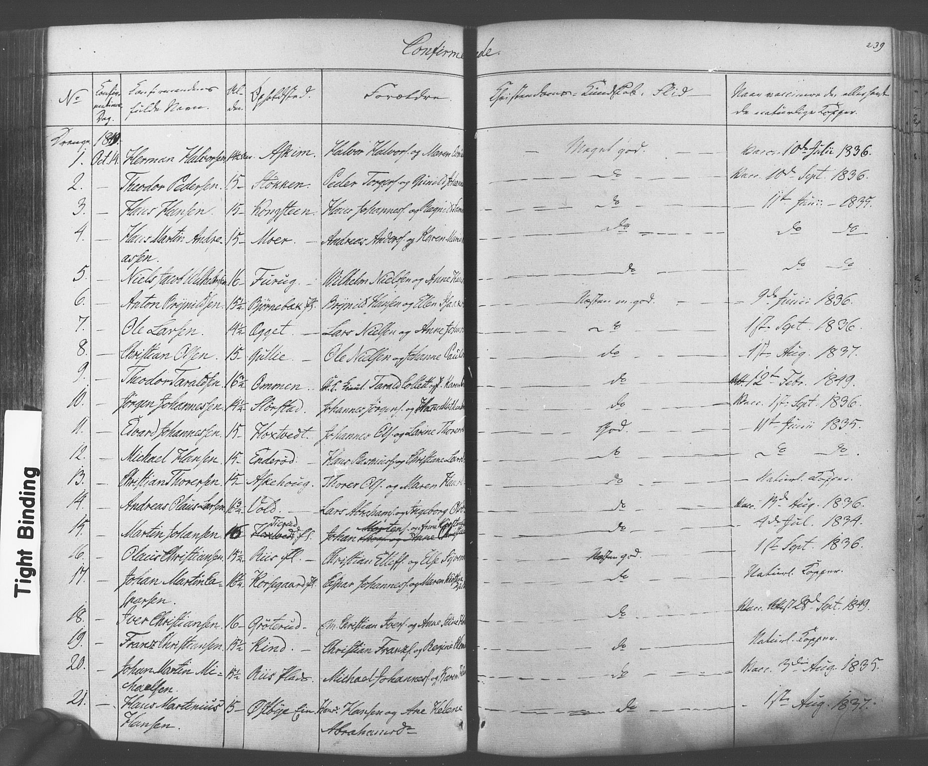 Ås prestekontor Kirkebøker, AV/SAO-A-10894/F/Fa/L0006: Parish register (official) no. I 6, 1841-1853, p. 238-239