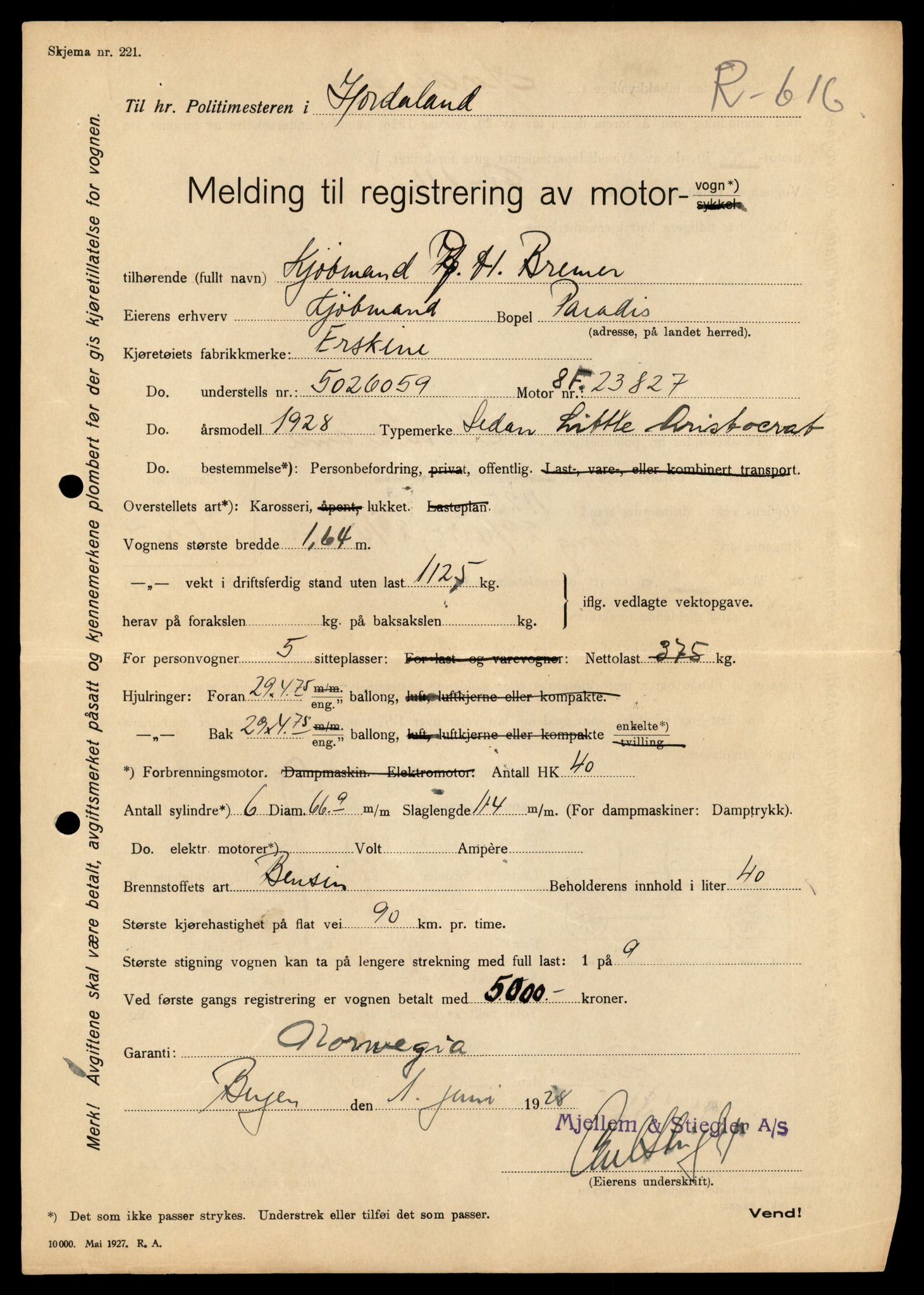 Møre og Romsdal vegkontor - Ålesund trafikkstasjon, AV/SAT-A-4099/F/Fe/L0044: Registreringskort for kjøretøy T 14205 - T 14319, 1927-1998, p. 1038