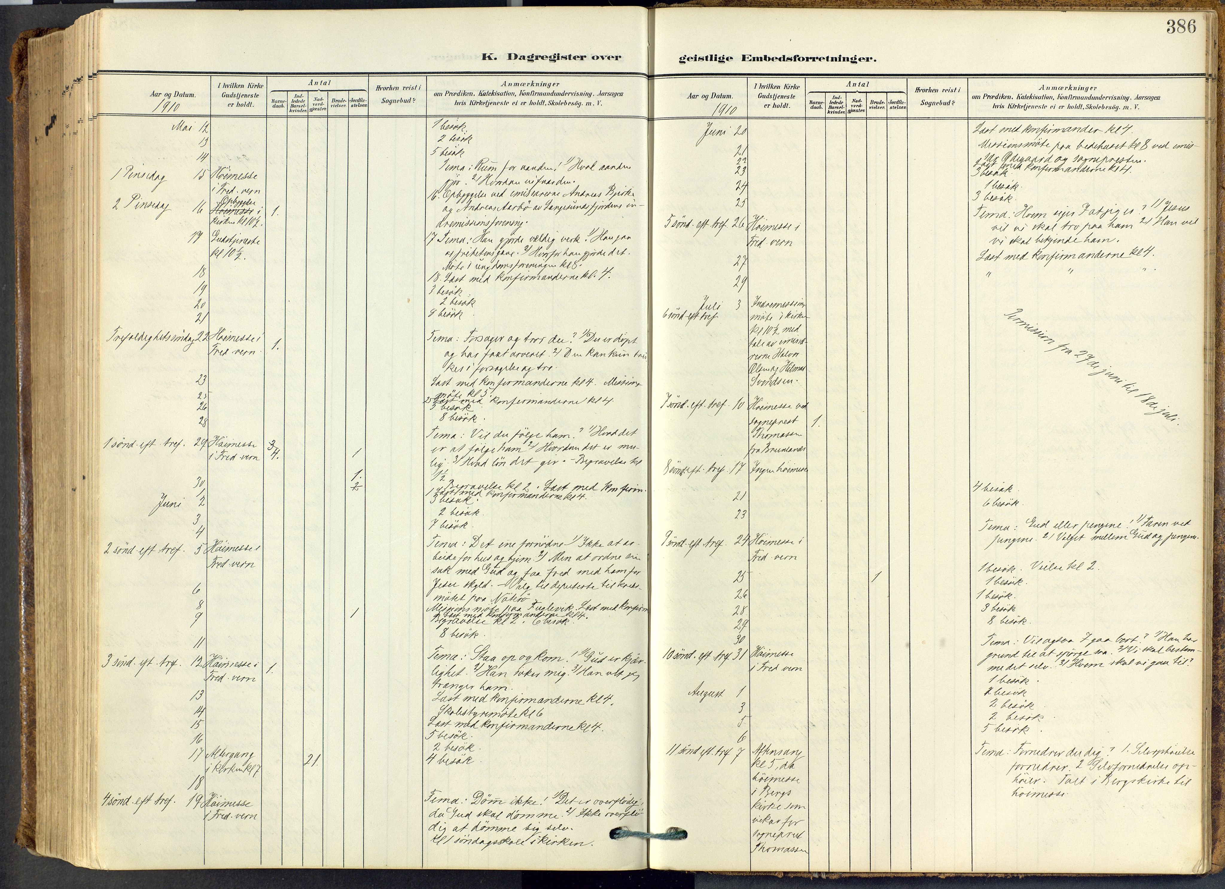 Stavern kirkebøker, AV/SAKO-A-318/F/Fa/L0009: Parish register (official) no. 9, 1906-1955, p. 386