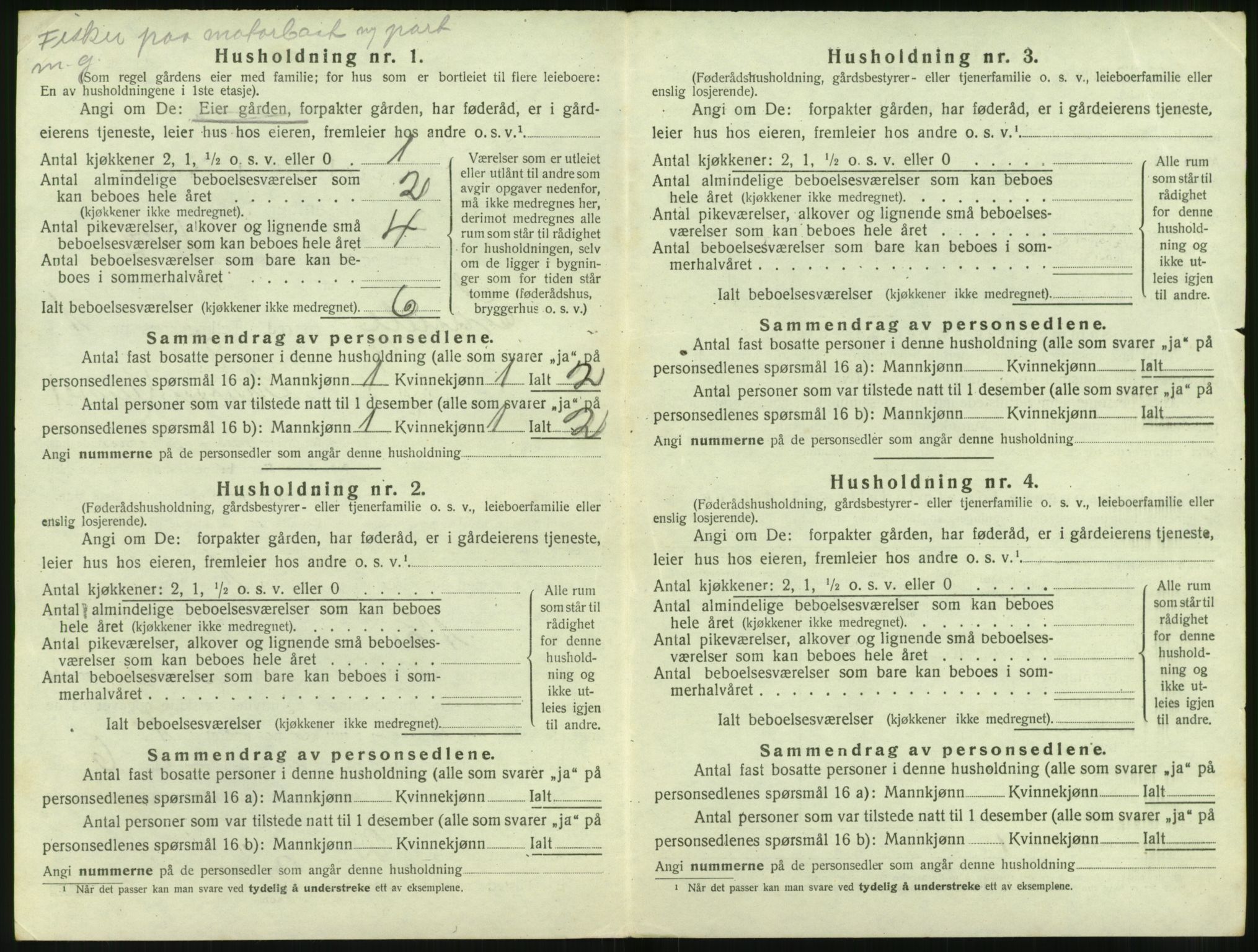 SAT, 1920 census for Sande (MR), 1920, p. 139