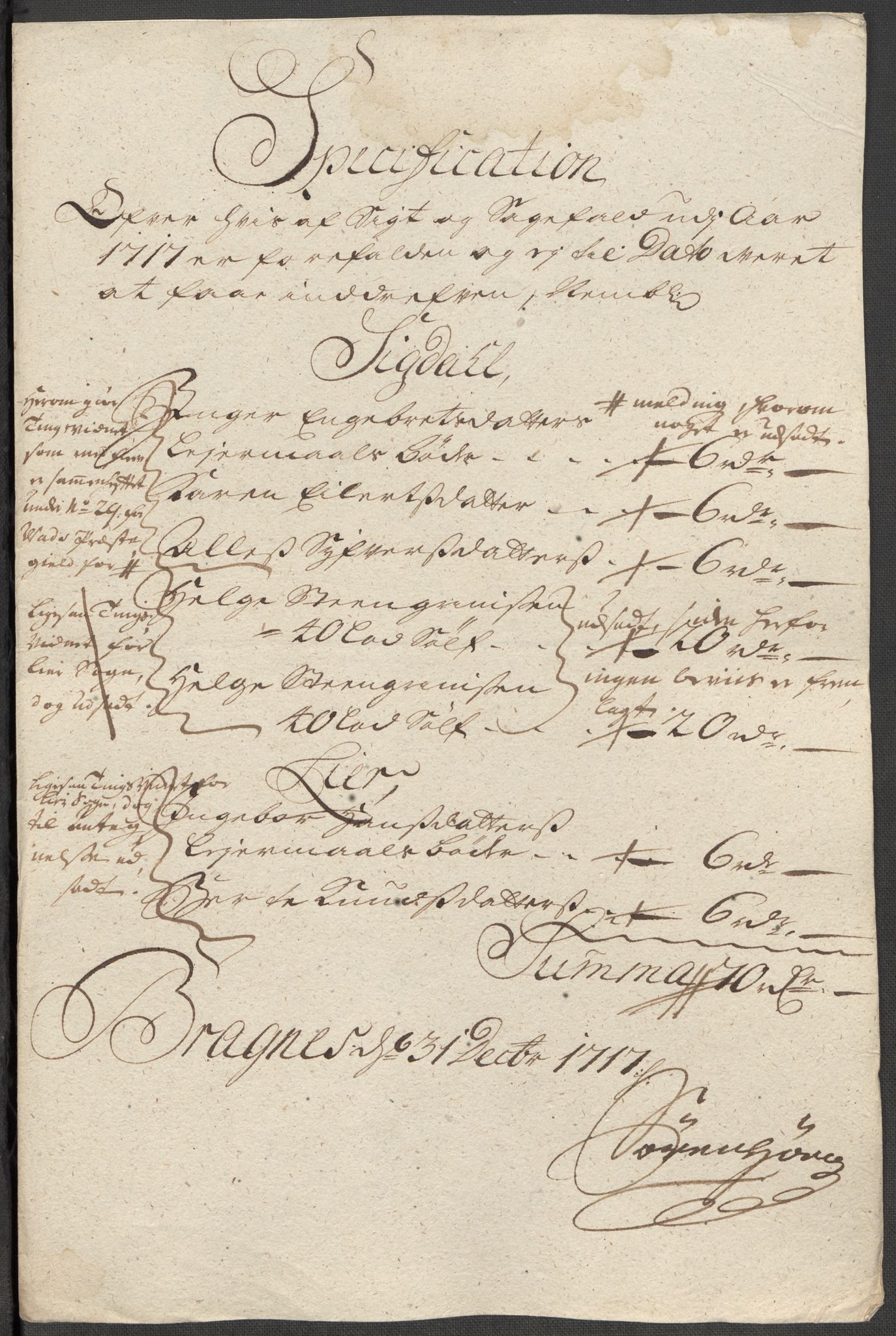 Rentekammeret inntil 1814, Reviderte regnskaper, Fogderegnskap, AV/RA-EA-4092/R31/L1711: Fogderegnskap Hurum, Røyken, Eiker, Lier og Buskerud, 1717, p. 319