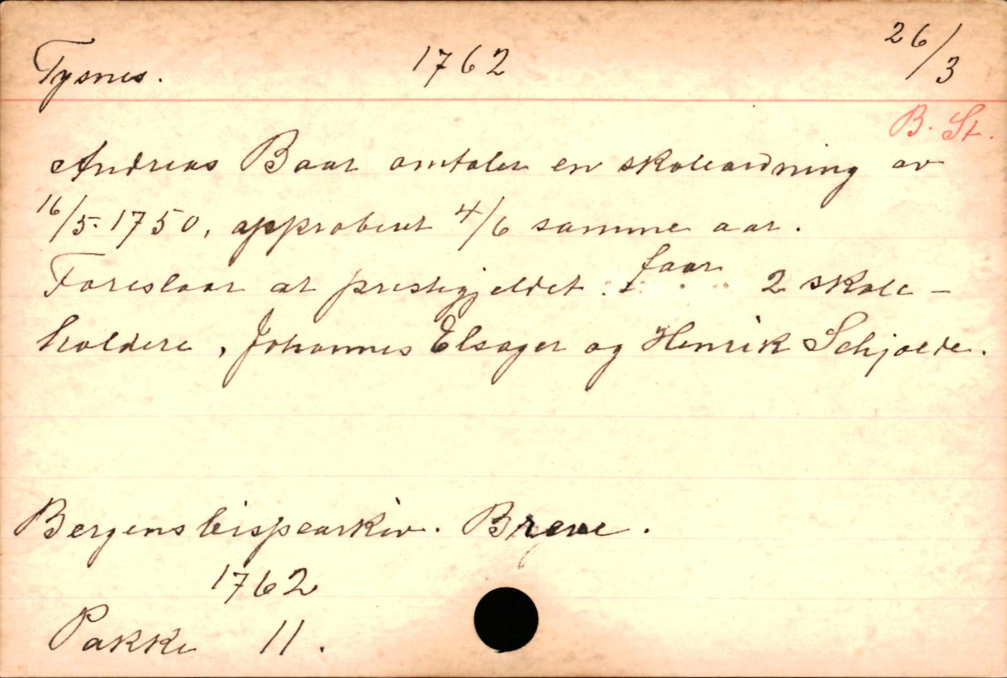 Haugen, Johannes - lærer, AV/SAB-SAB/PA-0036/01/L0001: Om klokkere og lærere, 1521-1904, p. 2540