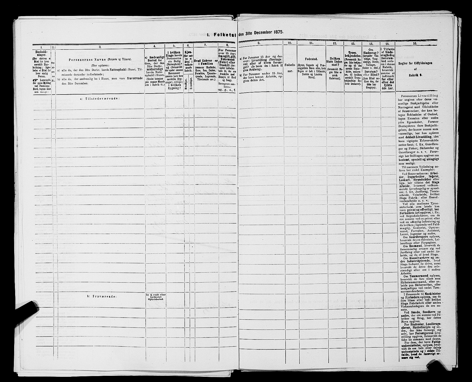 RA, 1875 census for 0101P Fredrikshald, 1875, p. 612