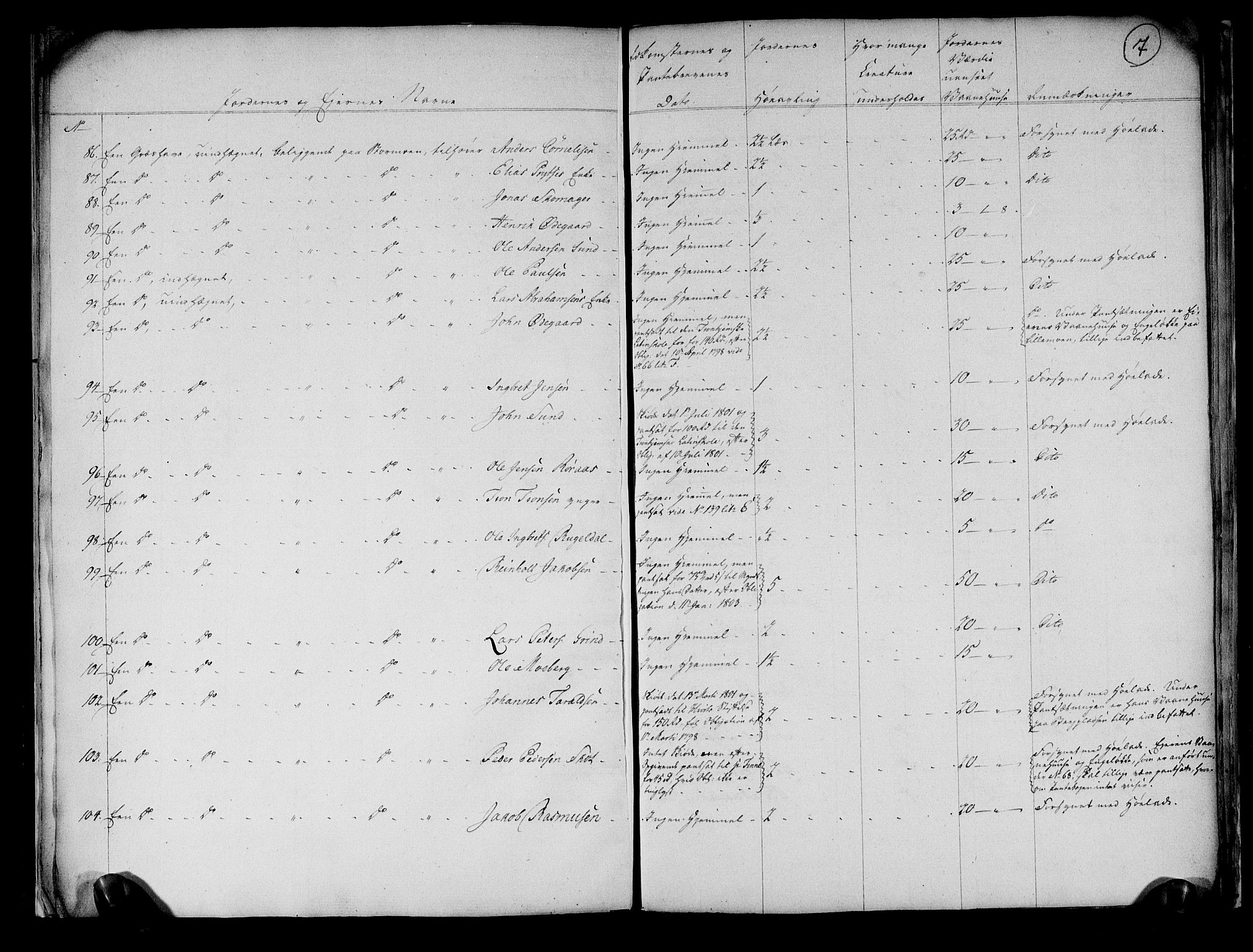 Rentekammeret inntil 1814, Realistisk ordnet avdeling, AV/RA-EA-4070/N/Ne/Nea/L0136b: Orkdal og Gauldal fogderi. Fortegnelse over umatrikulerte plasser og engløkker under Røros bergstad, 1803, p. 6