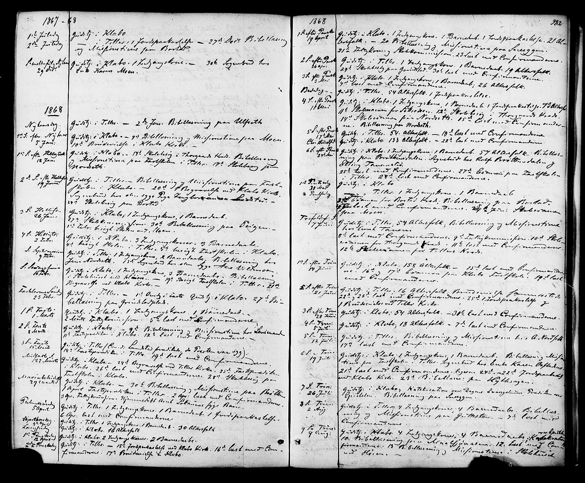 Ministerialprotokoller, klokkerbøker og fødselsregistre - Sør-Trøndelag, SAT/A-1456/618/L0442: Parish register (official) no. 618A06 /1, 1863-1879, p. 382