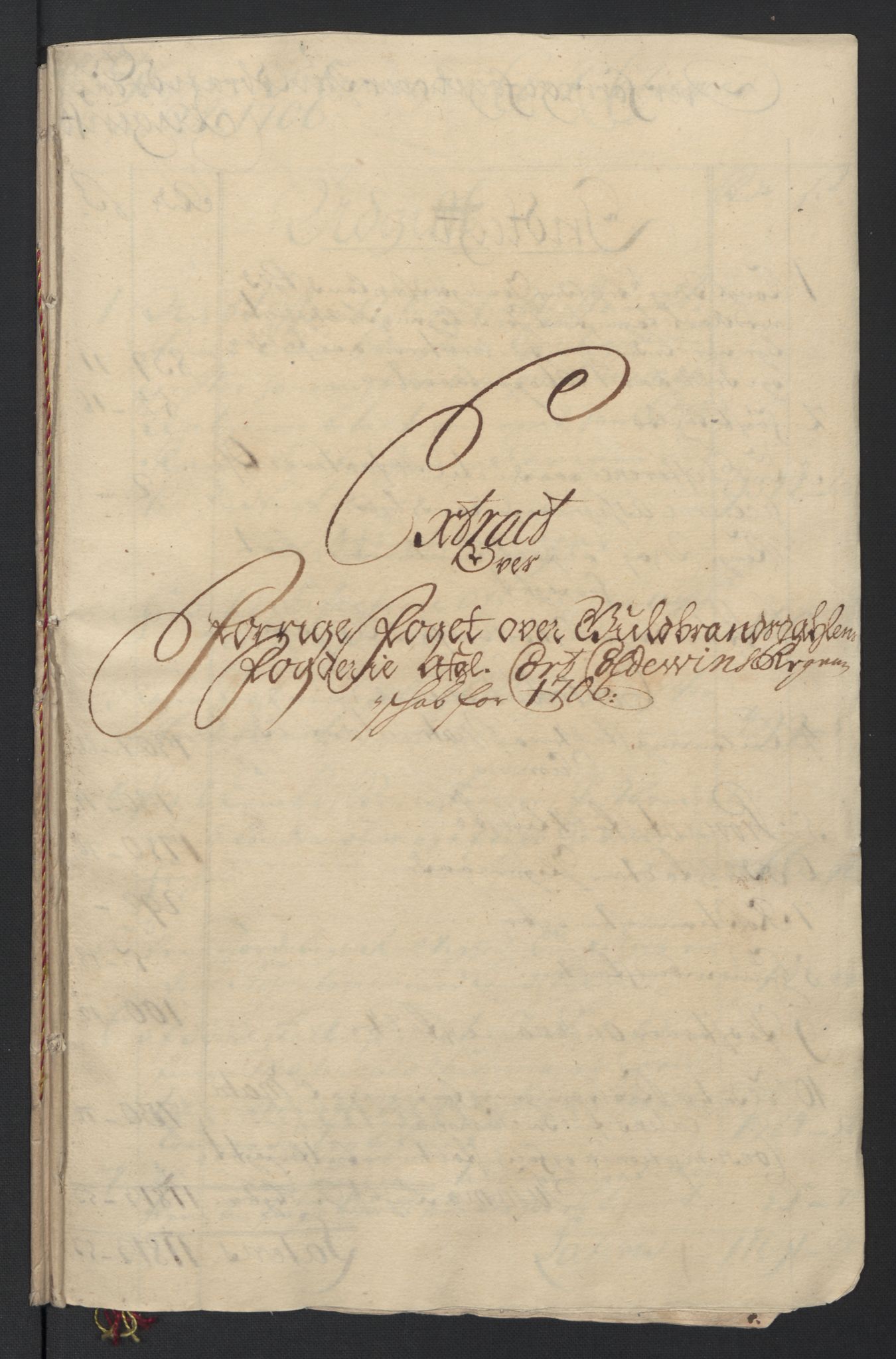 Rentekammeret inntil 1814, Reviderte regnskaper, Fogderegnskap, AV/RA-EA-4092/R17/L1178: Fogderegnskap Gudbrandsdal, 1705-1707, p. 266