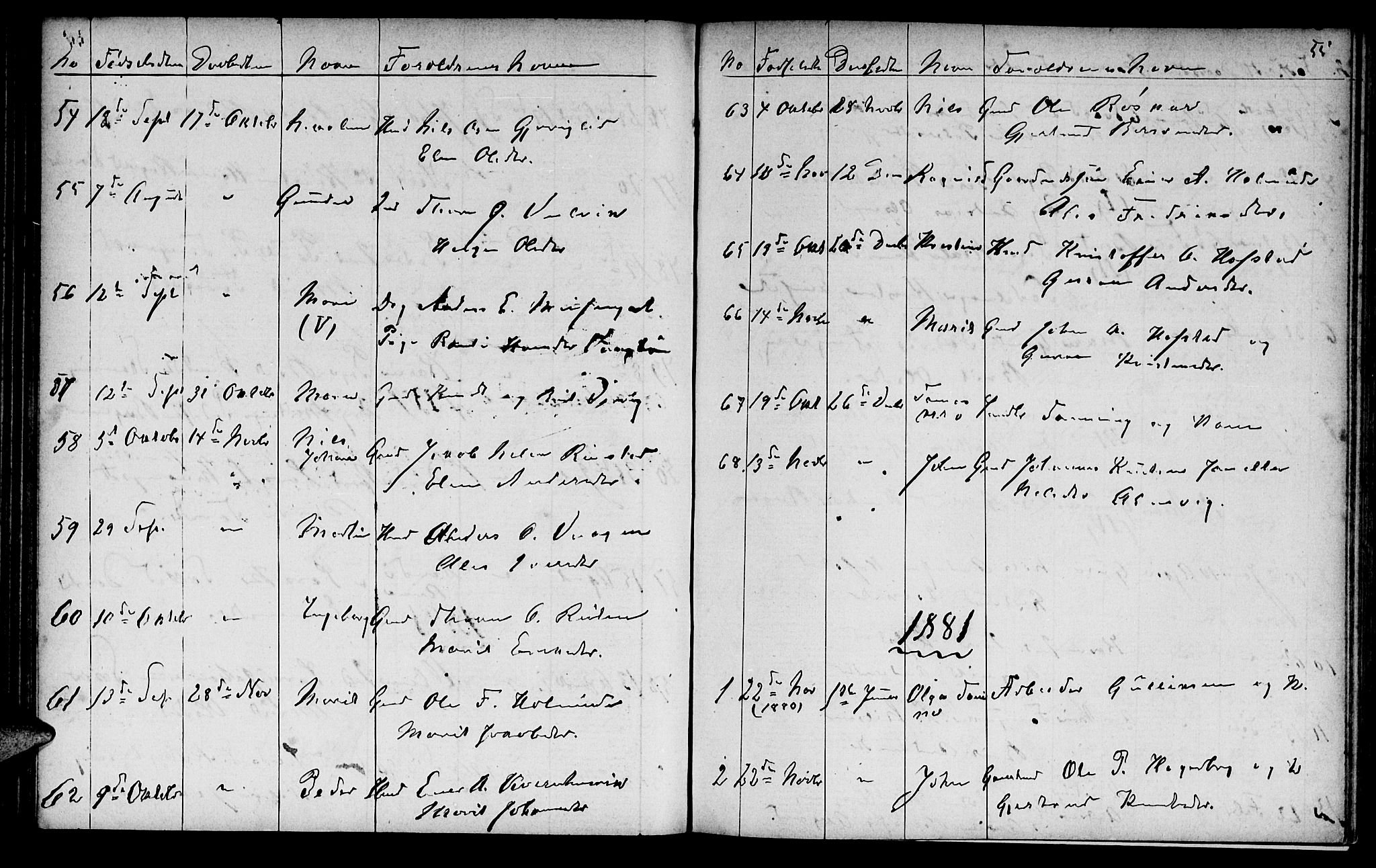 Ministerialprotokoller, klokkerbøker og fødselsregistre - Møre og Romsdal, AV/SAT-A-1454/586/L0991: Parish register (copy) no. 586C02, 1862-1892, p. 55