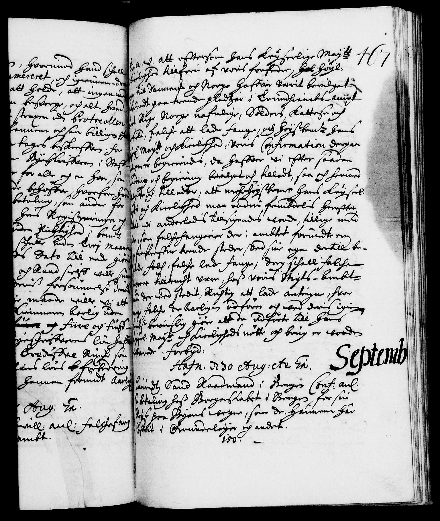 Danske Kanselli 1572-1799, RA/EA-3023/F/Fc/Fca/Fcaa/L0011: Norske registre (mikrofilm), 1670-1673, p. 467a