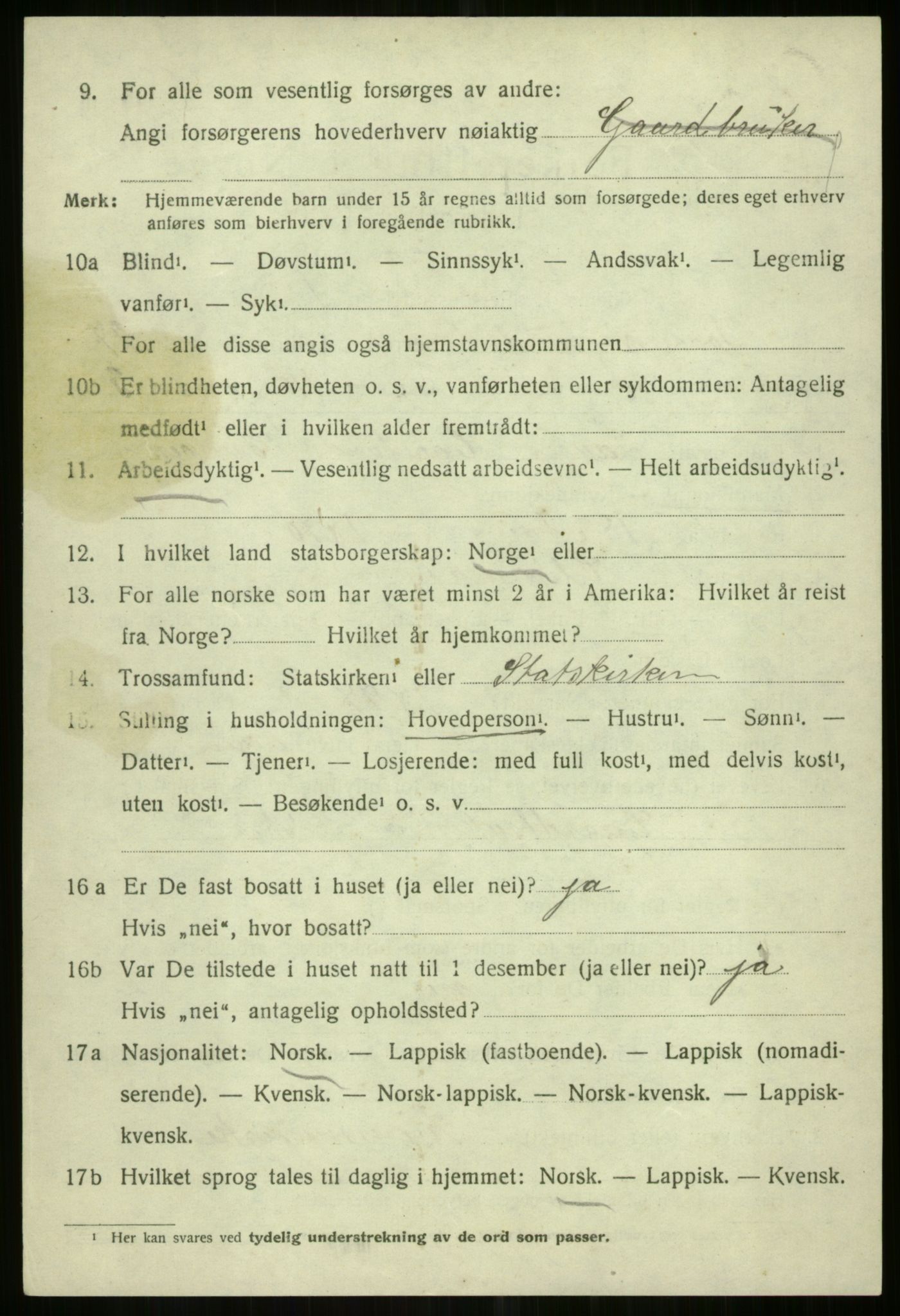 SATØ, 1920 census for Tromsøysund, 1920, p. 12709