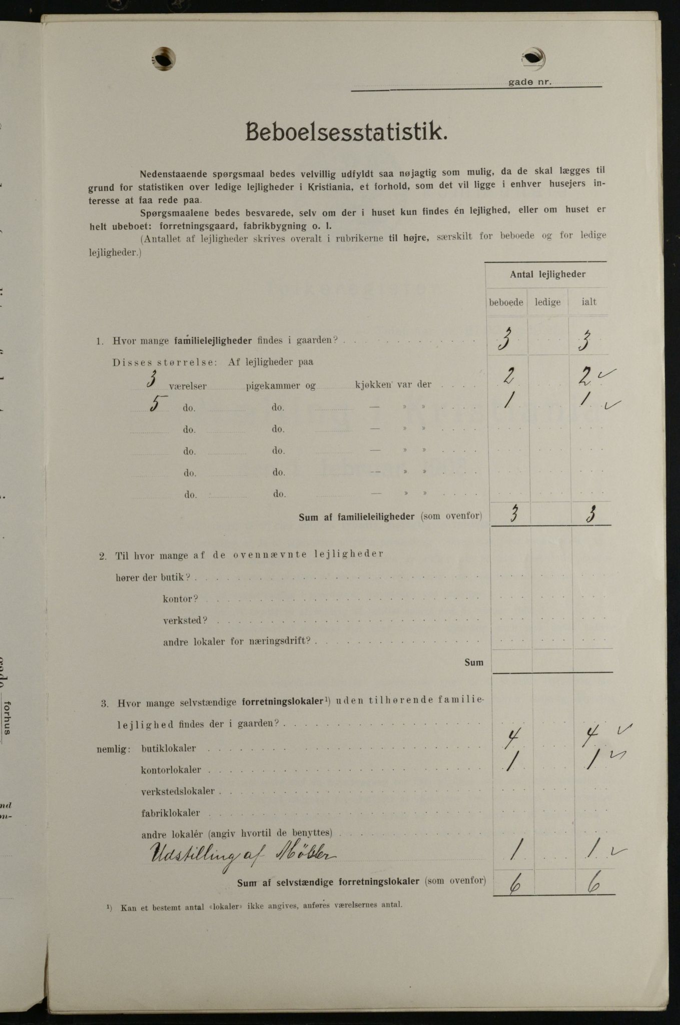 OBA, Municipal Census 1908 for Kristiania, 1908, p. 48464