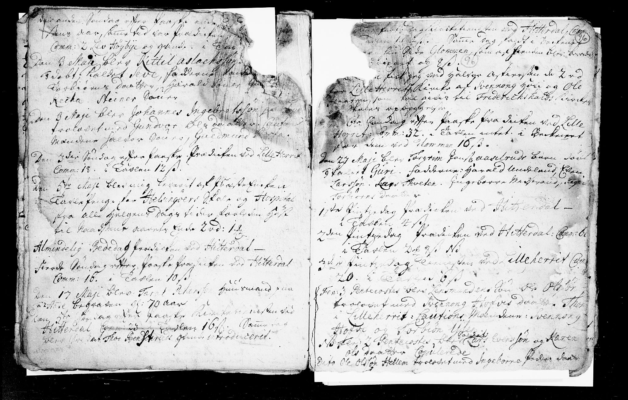 Heddal kirkebøker, SAKO/A-268/F/Fa/L0002: Parish register (official) no. I 2, 1699-1722, p. 96