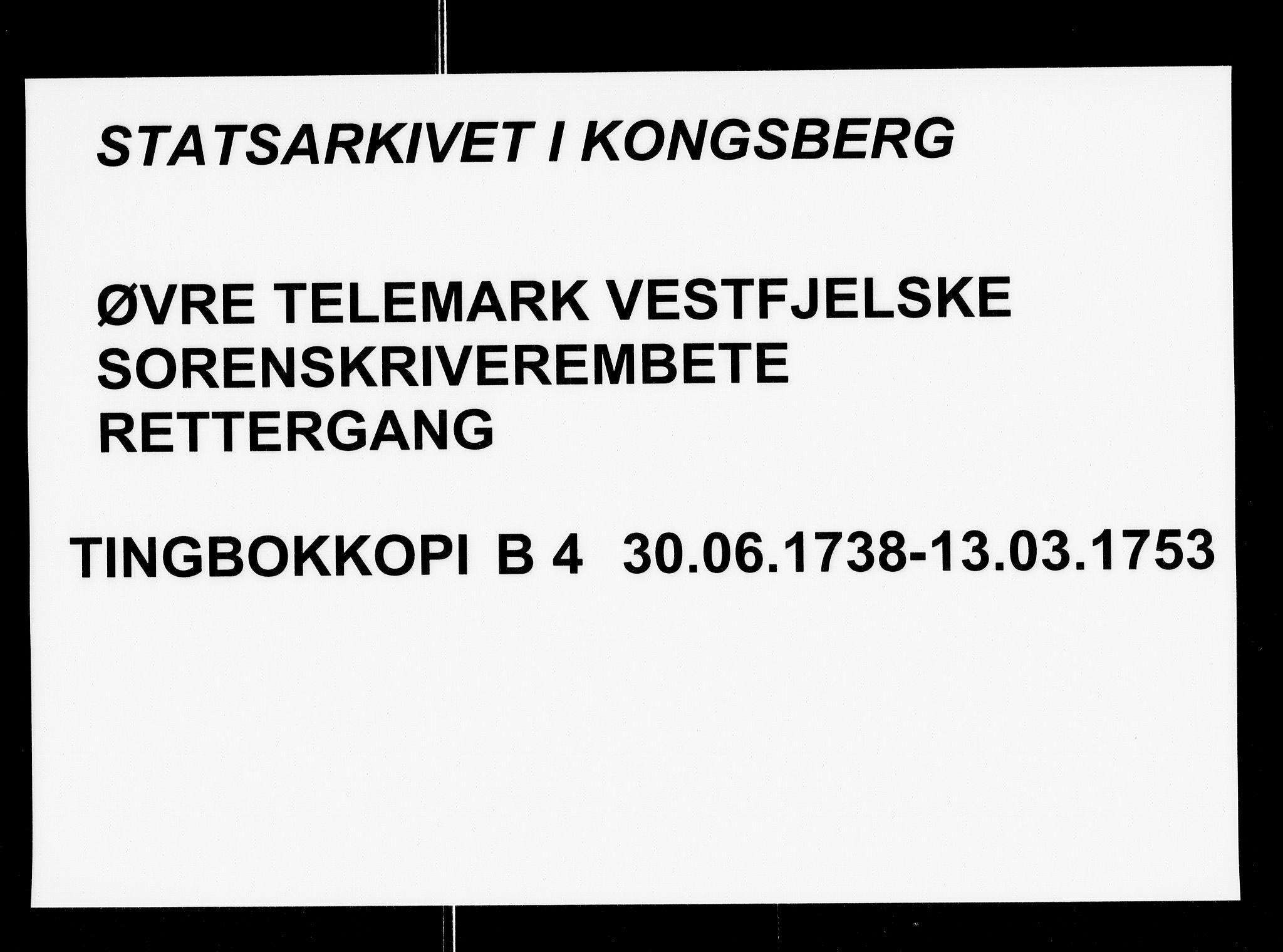 Vest-Telemark sorenskriveri, AV/SAKO-A-134/F/Fb/L0004: Tingbokkopi, 1738-1753