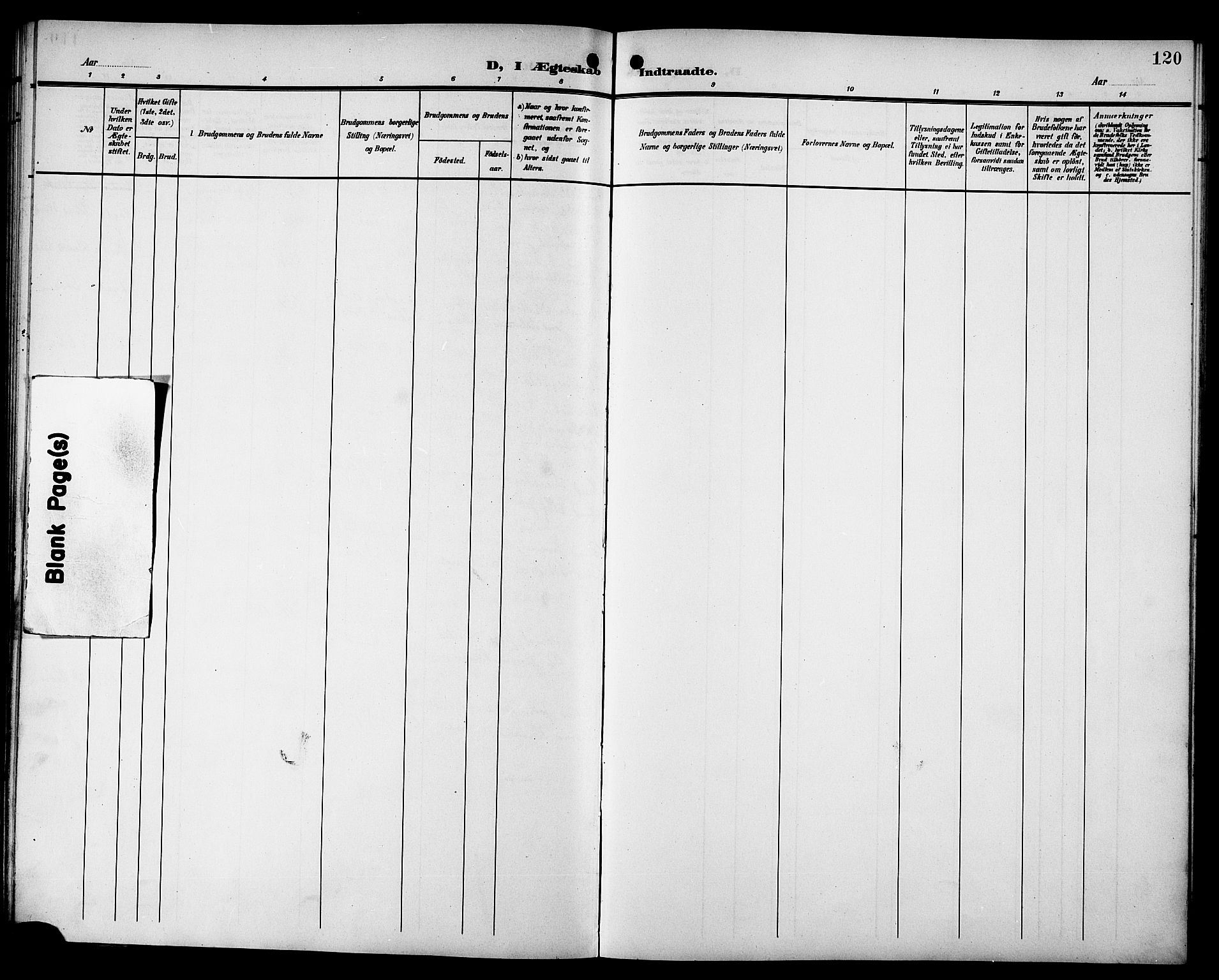 Ministerialprotokoller, klokkerbøker og fødselsregistre - Sør-Trøndelag, AV/SAT-A-1456/692/L1112: Parish register (copy) no. 692C07, 1904-1918, p. 120