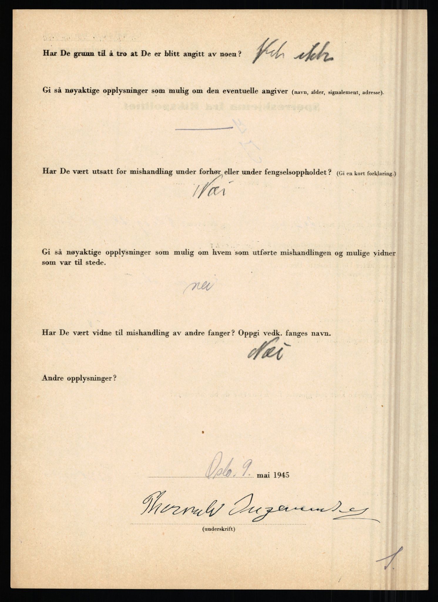 Rikspolitisjefen, AV/RA-S-1560/L/L0007: Heen, Erik C. - Iversen, Trygve, 1940-1945, p. 1154
